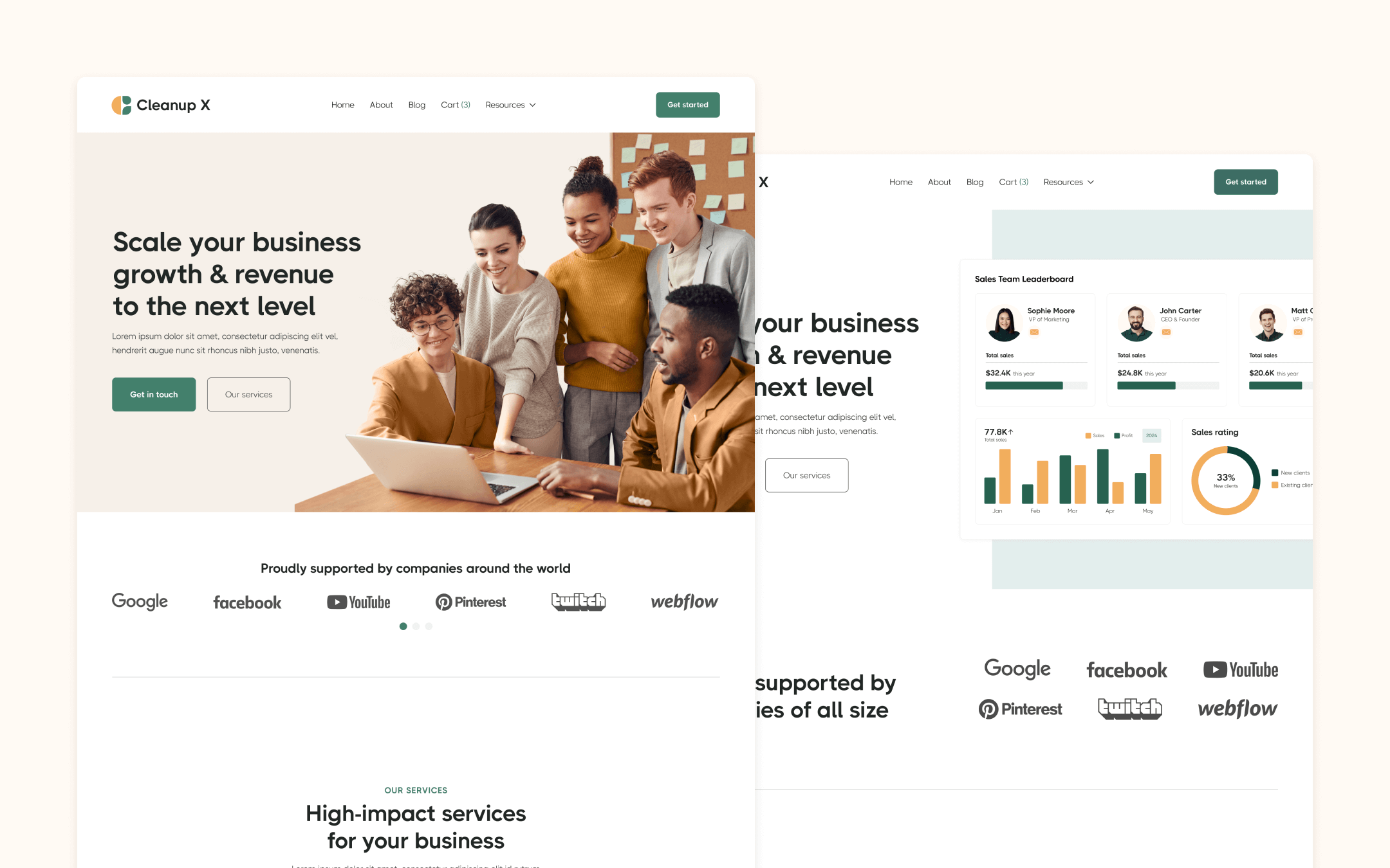 Modern Multi-Purpose Startup Webflow Template