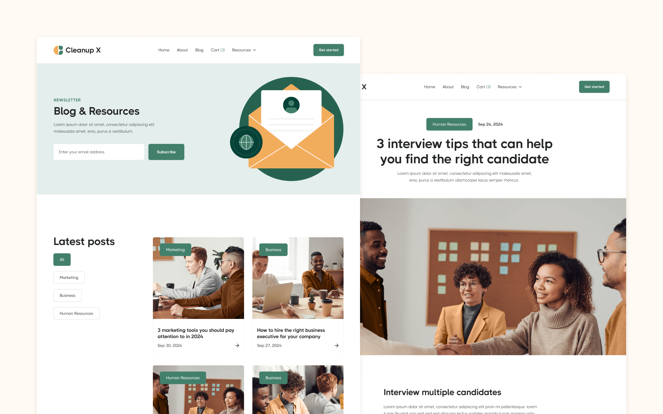 Cleanup X Webflow Template