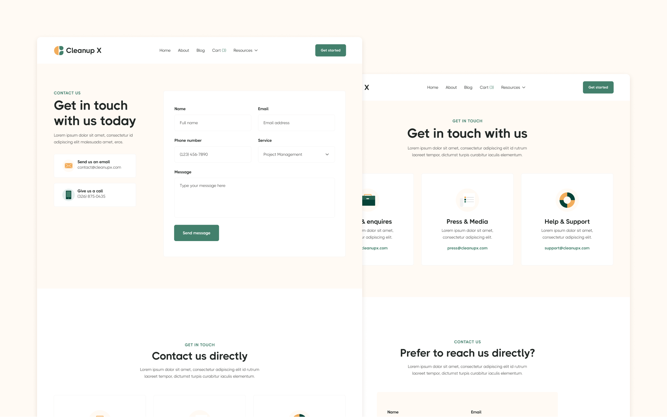 Cleanup X Webflow Template