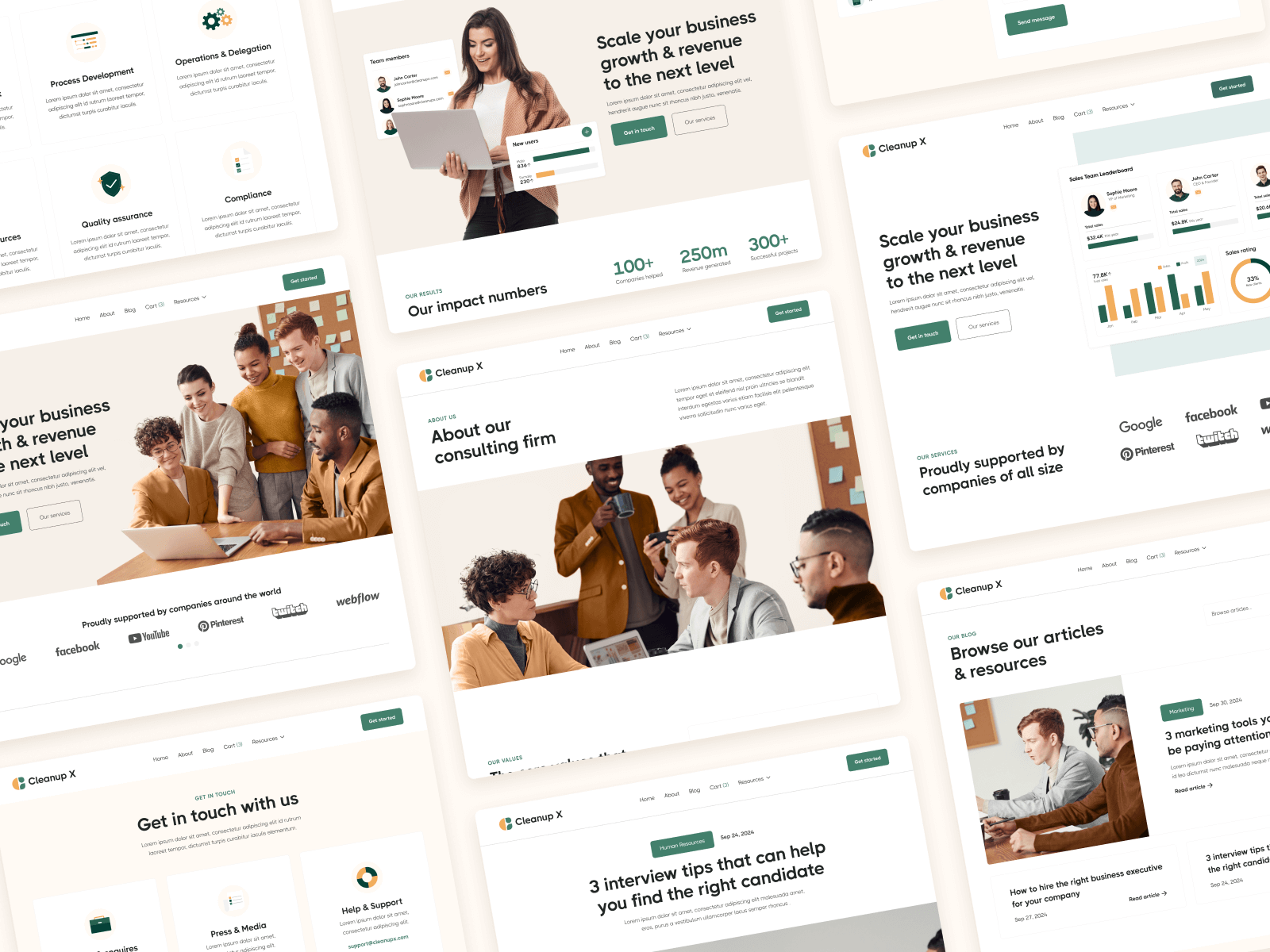 Elegant Startup Webflow Template