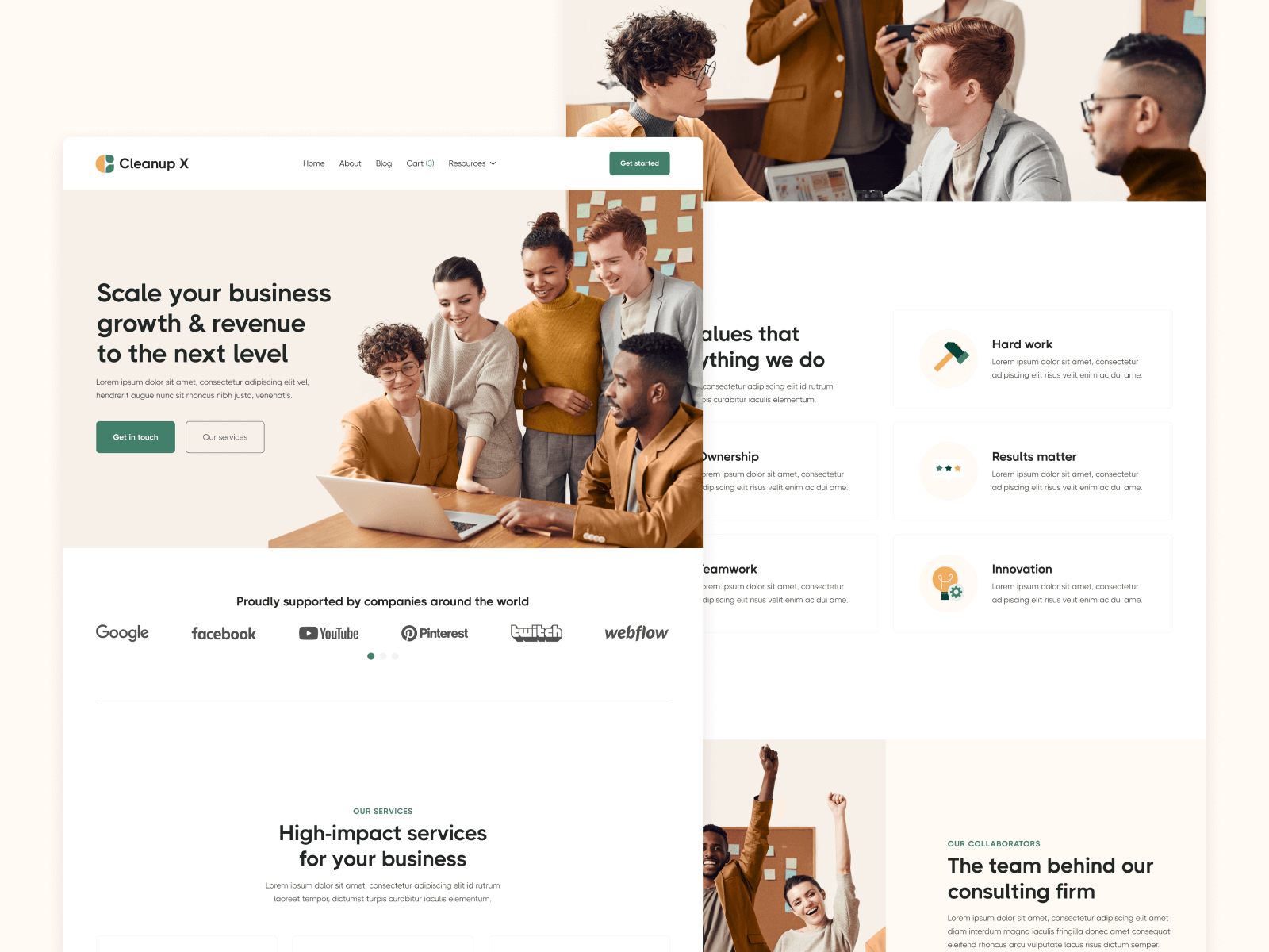 Modern Multi-Purpose Startup Webflow Template