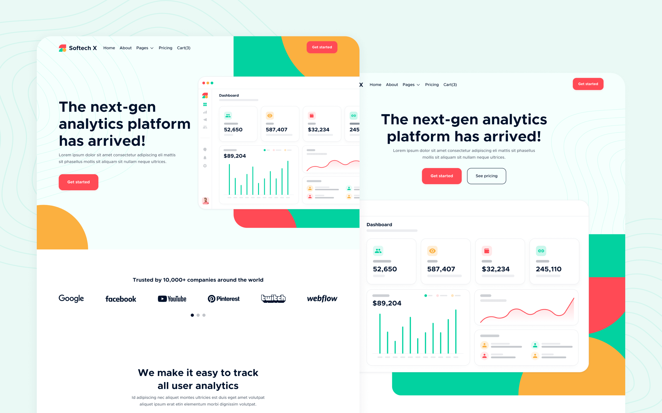 Modern SaaS & Tech Webflow Template