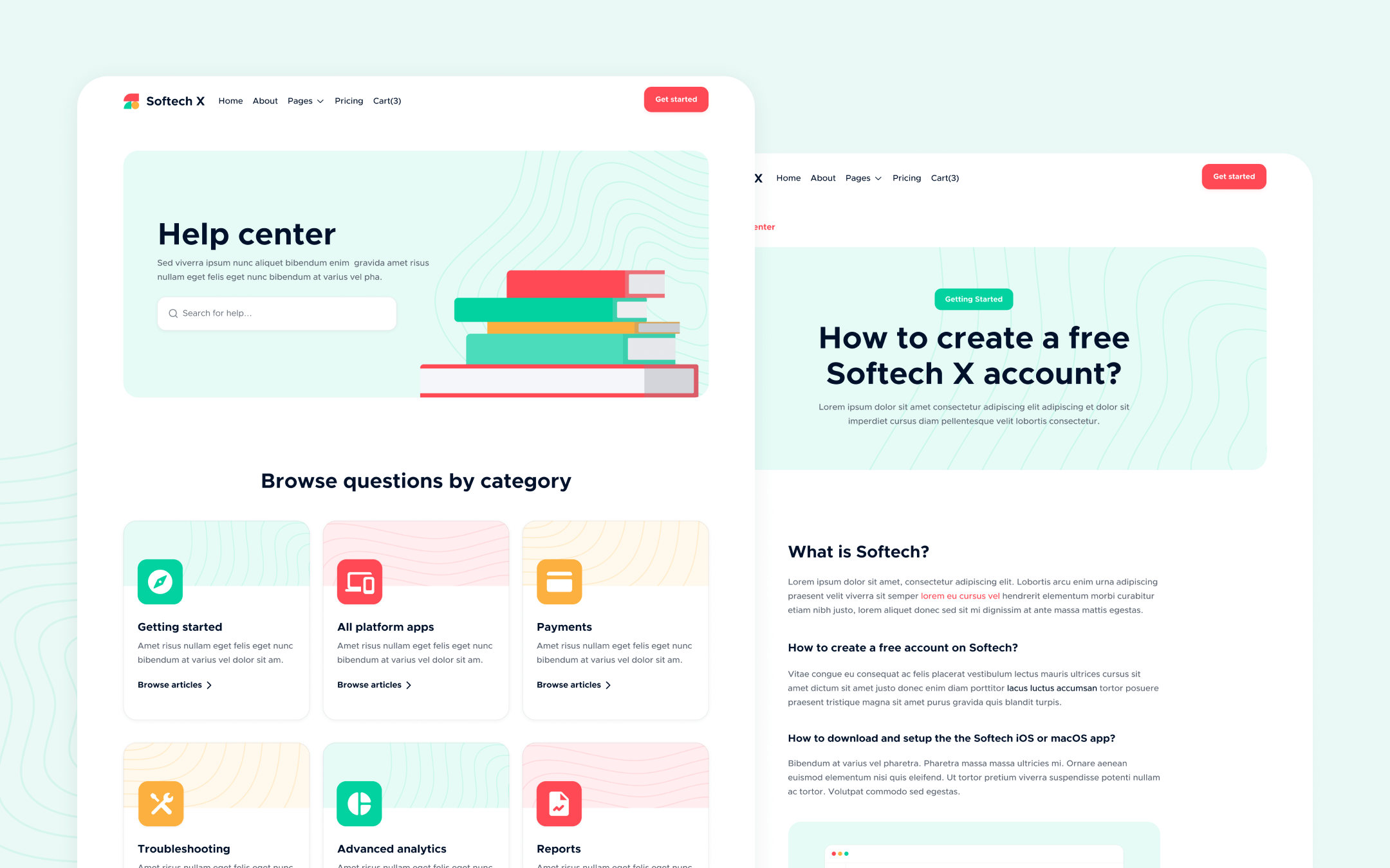 Softech X Webflow Template