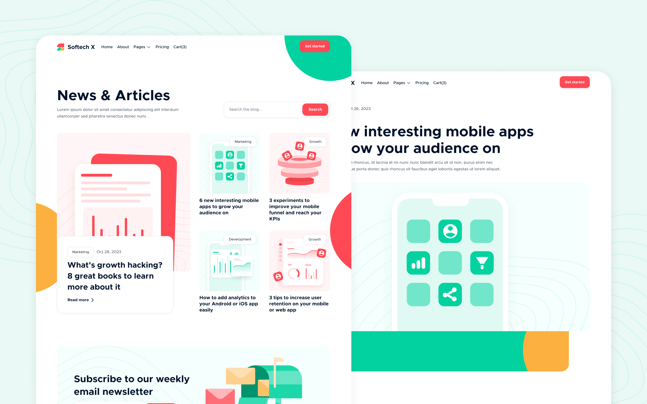 Softech X Webflow Template