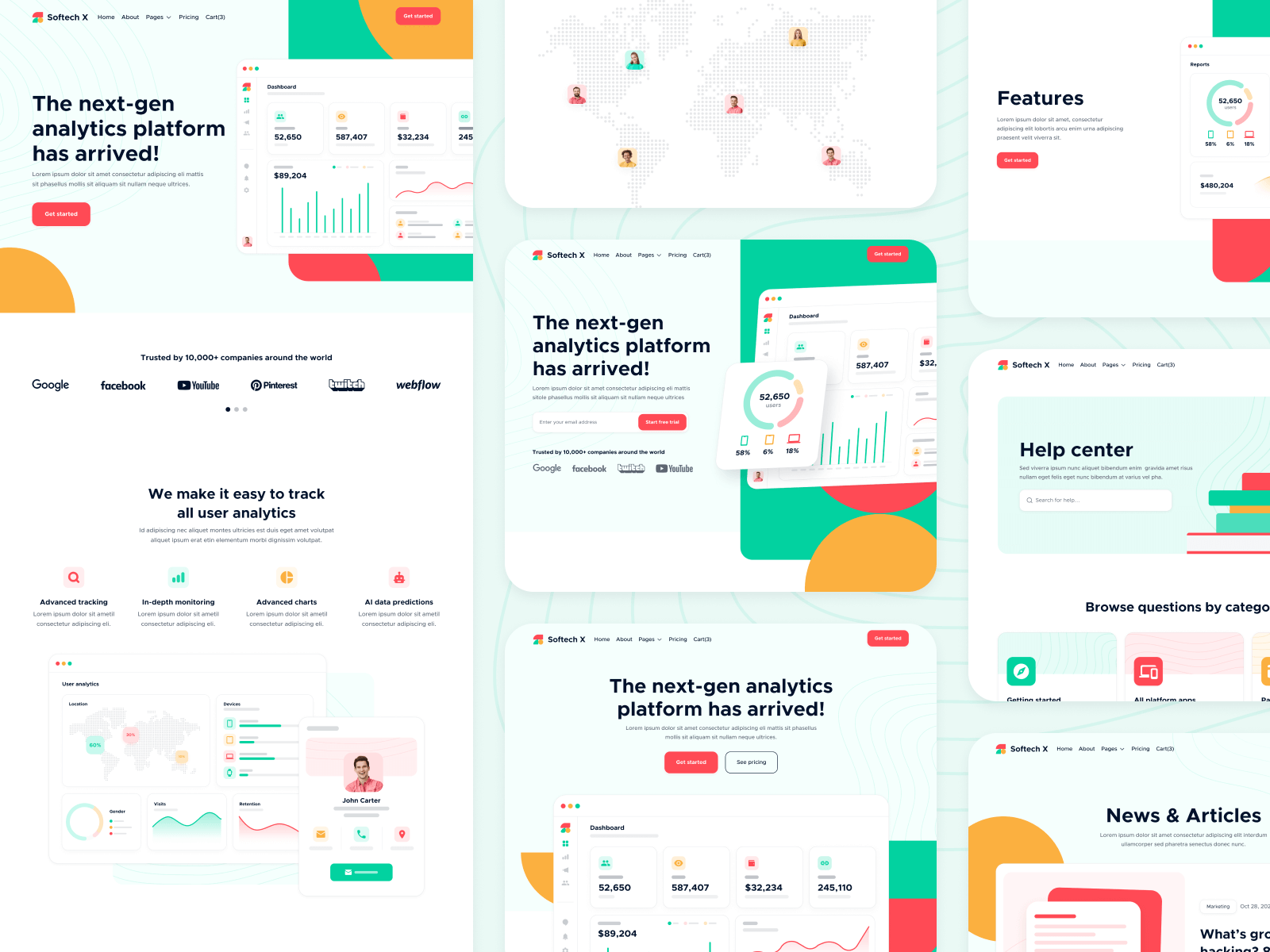 Green SaaS Webflow Template