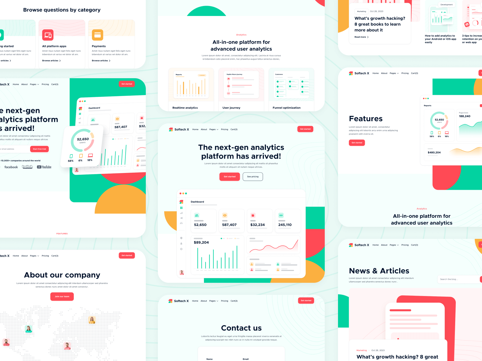 Modern SaaS Webflow UI Kit