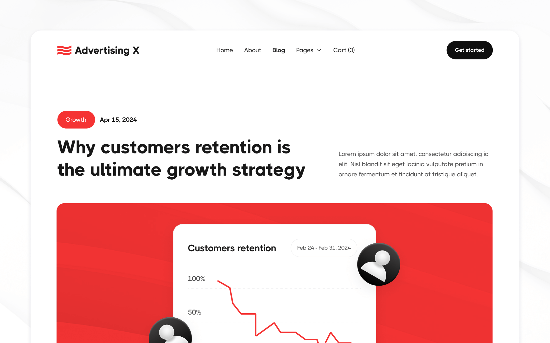 Advertising X Webflow Template