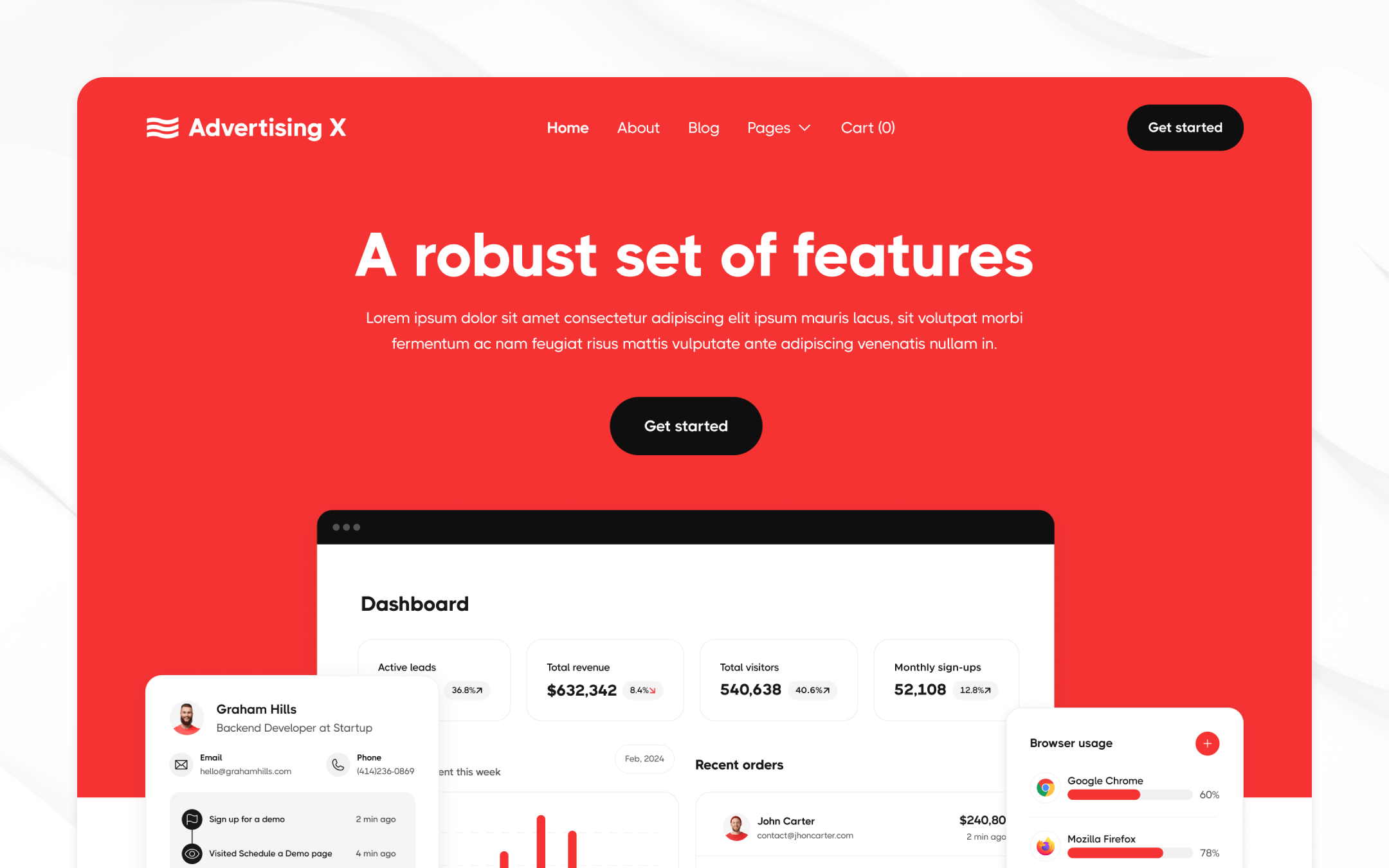 Advertising X Webflow Template