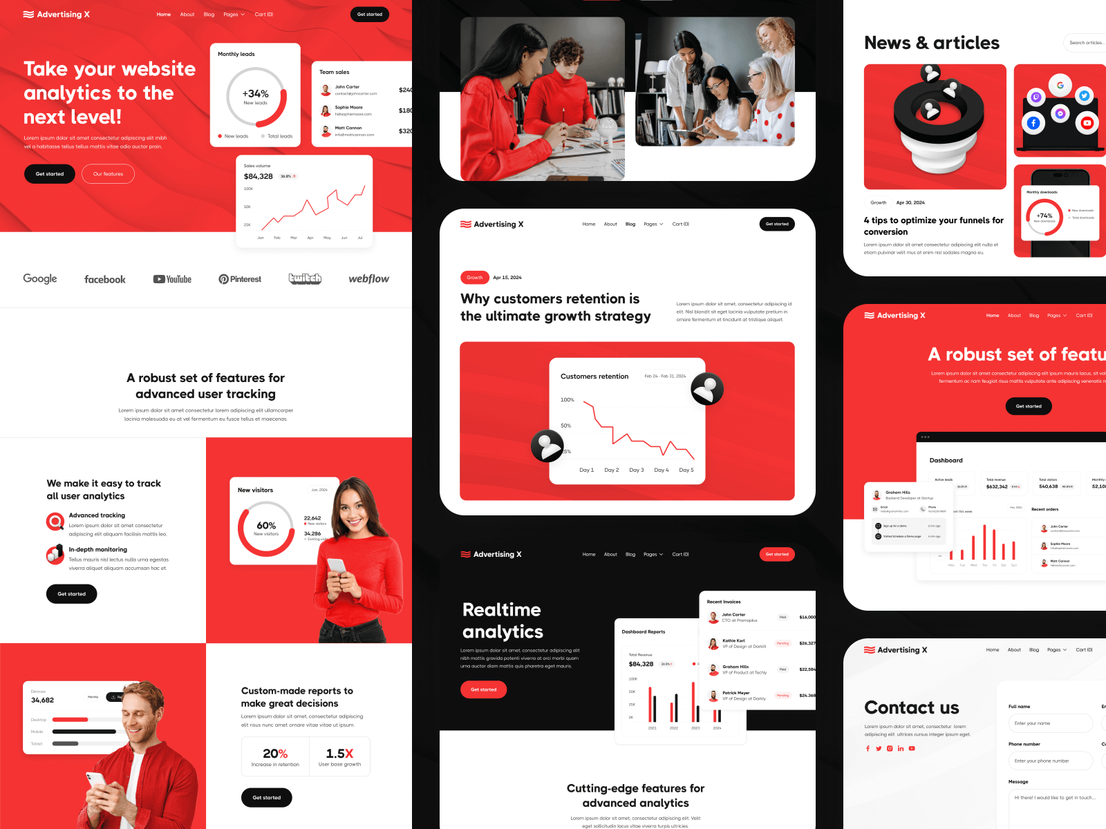 SaaS App Webflow Template