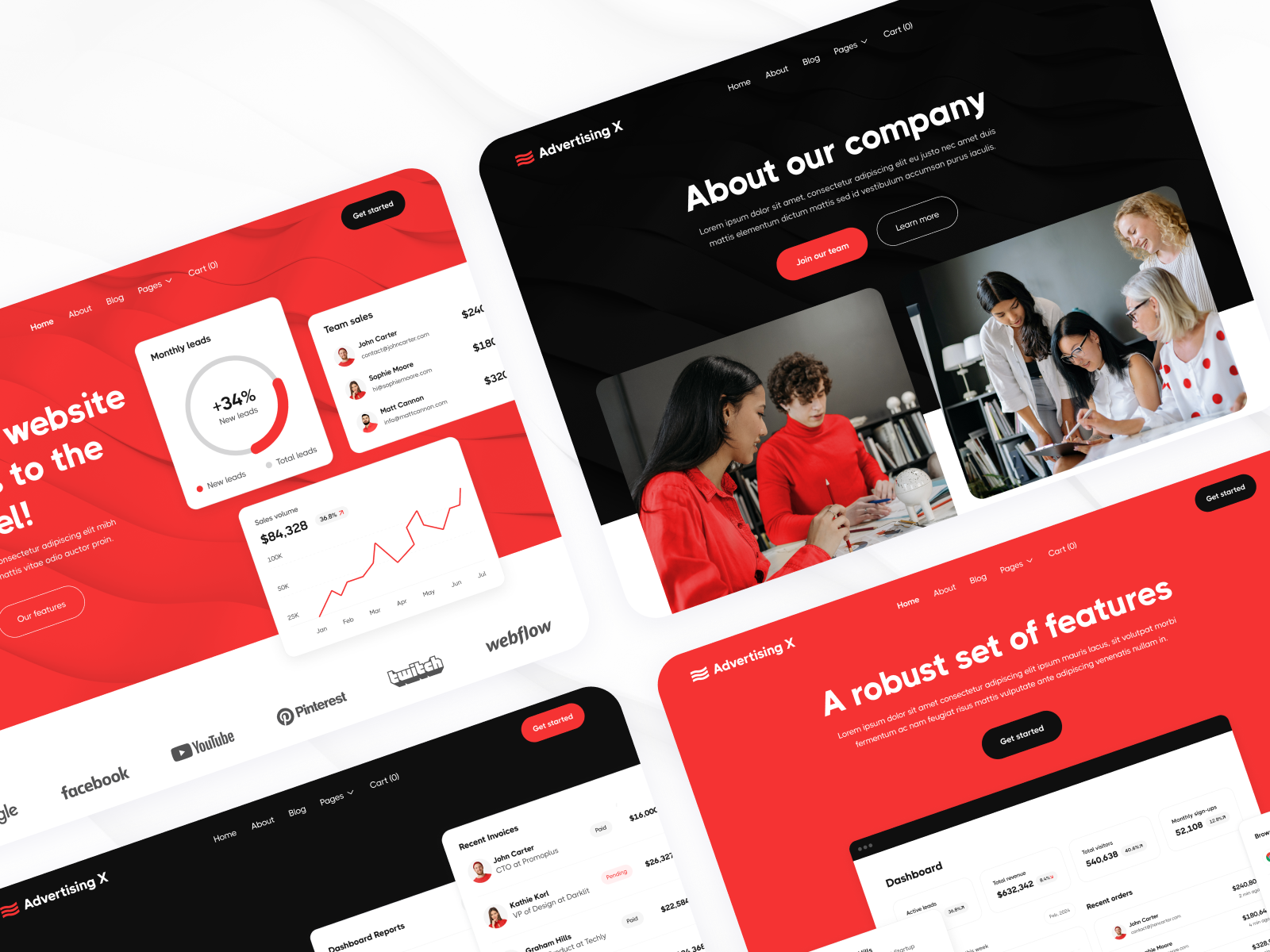 SaaS Startup Webflow Template