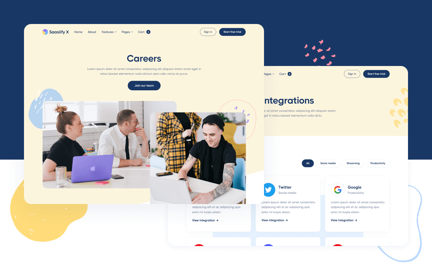 Saaslify X Webflow Template