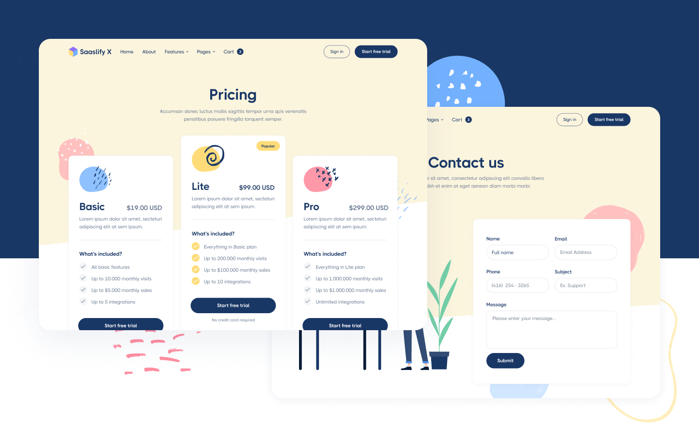 Saaslify X Webflow Template