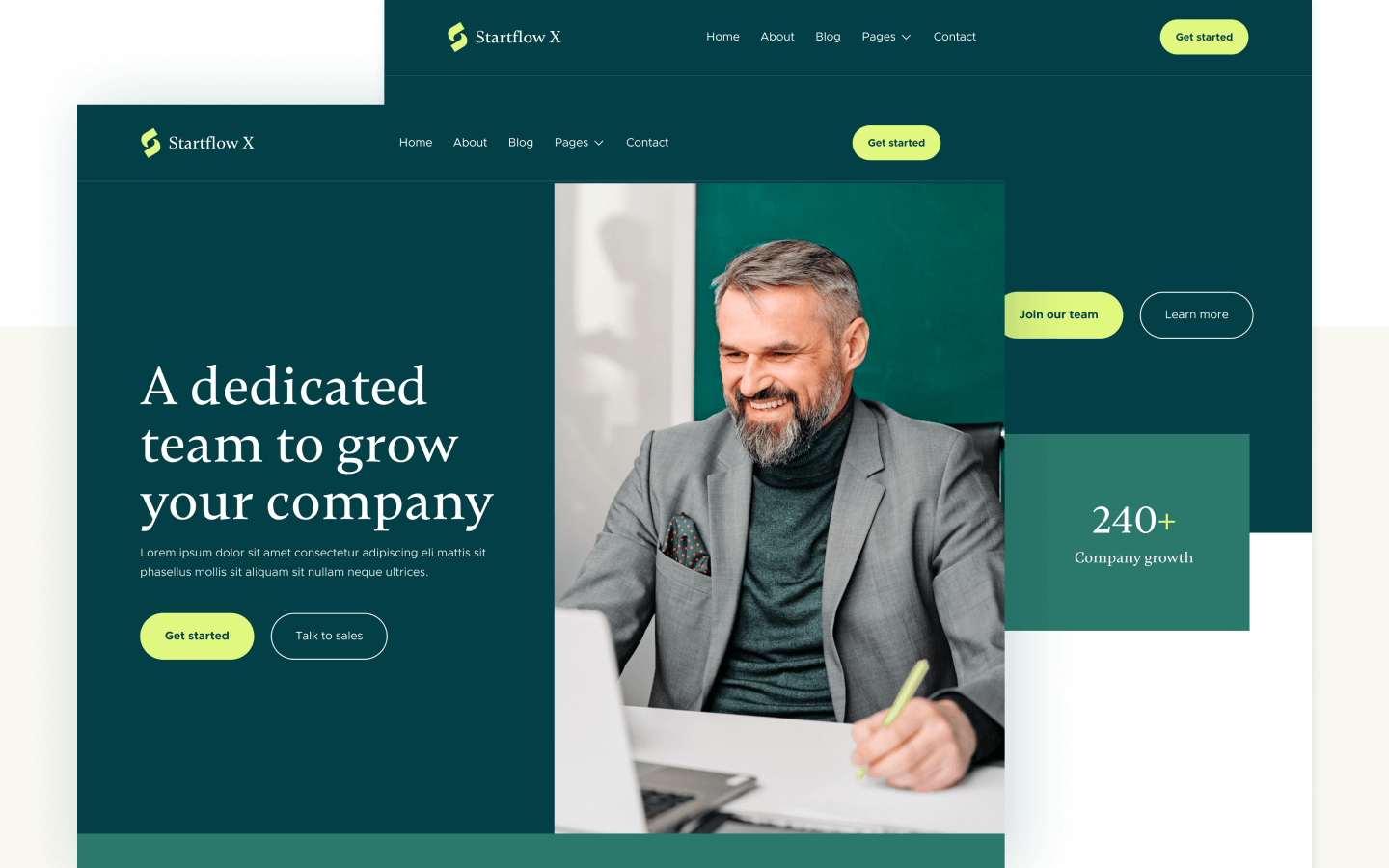Modern Startup Webflow Template