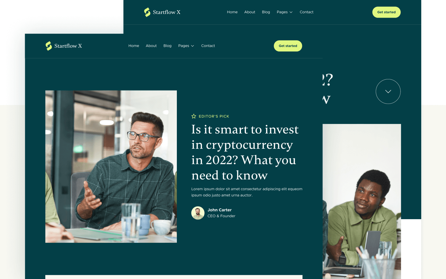 Startflow X Webflow Template