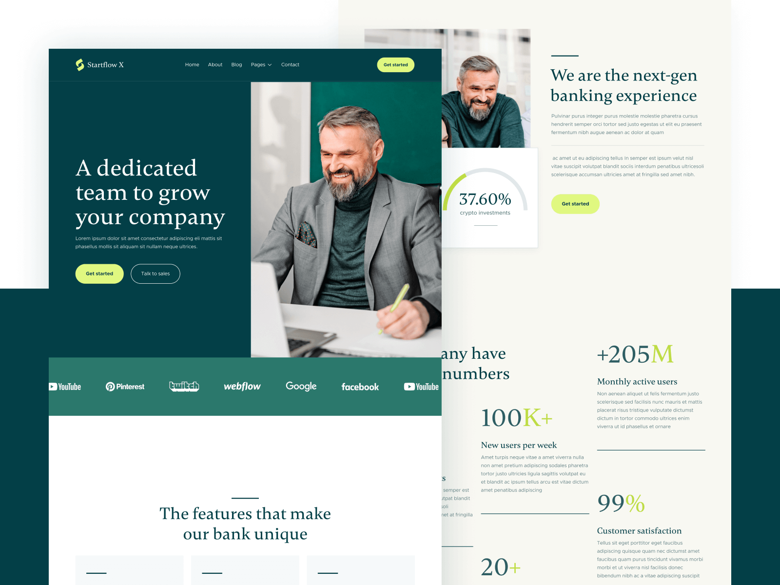 Modern Startup Webflow Template