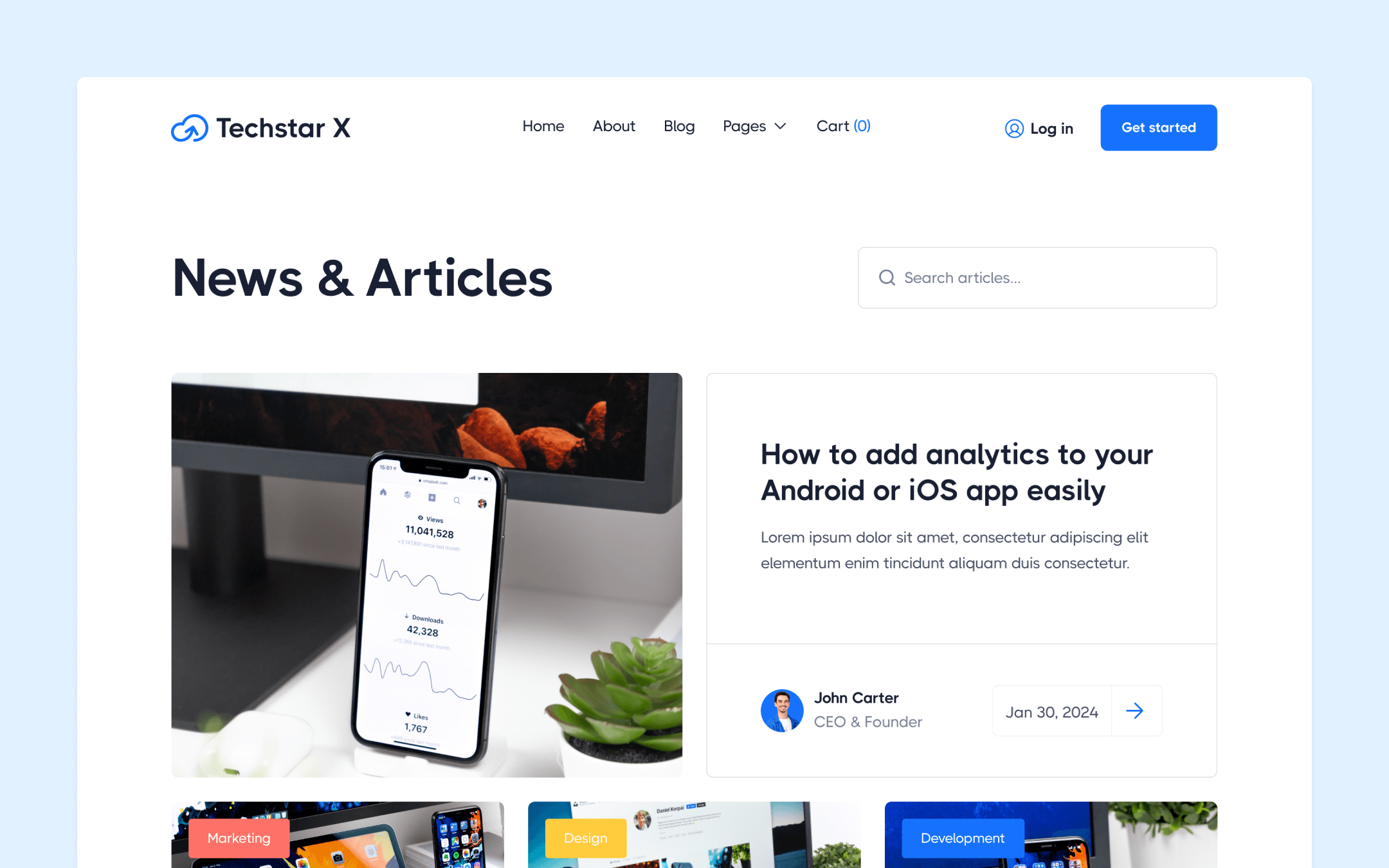 Techstar X Webflow Template