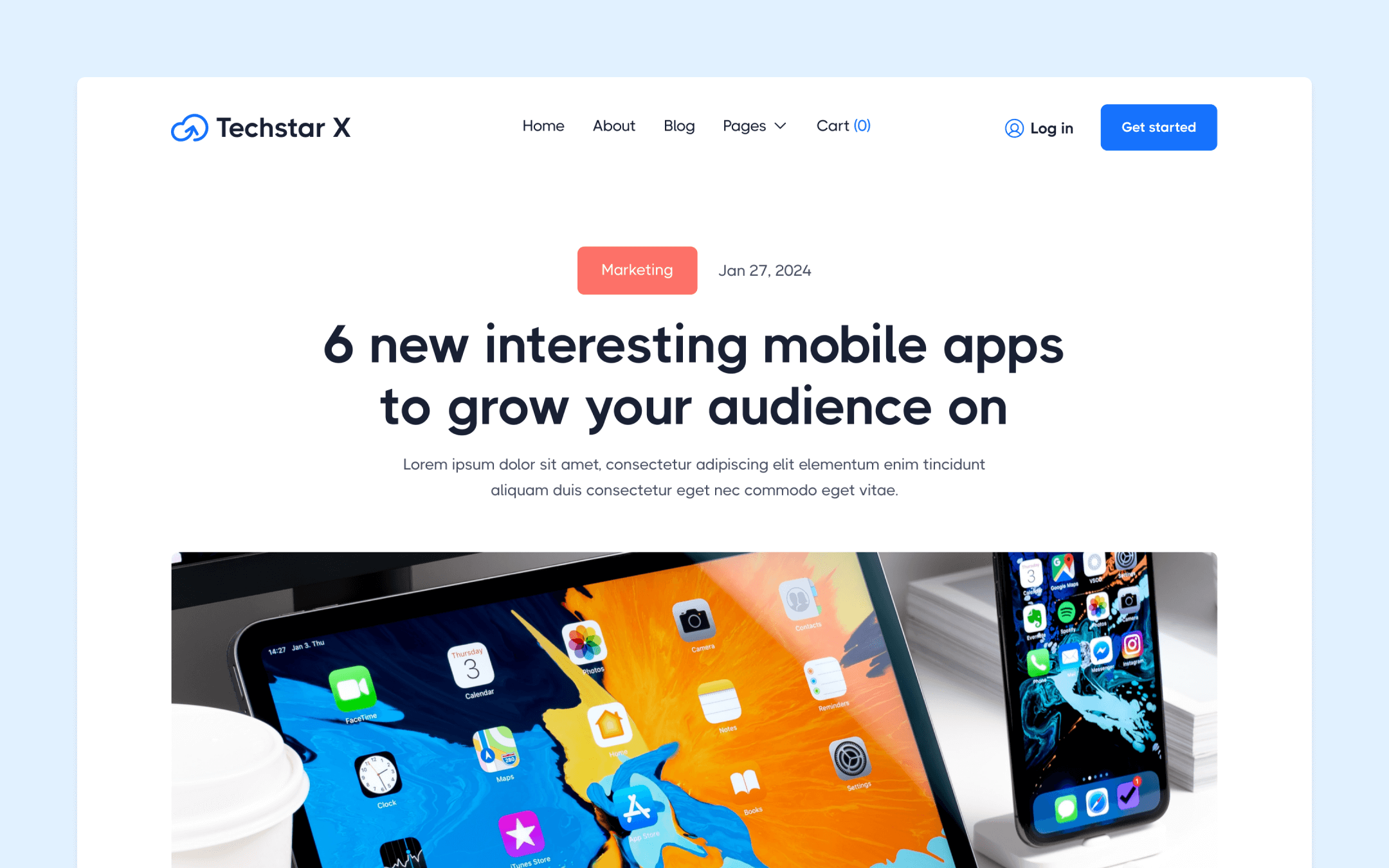 Techstar X Webflow Template