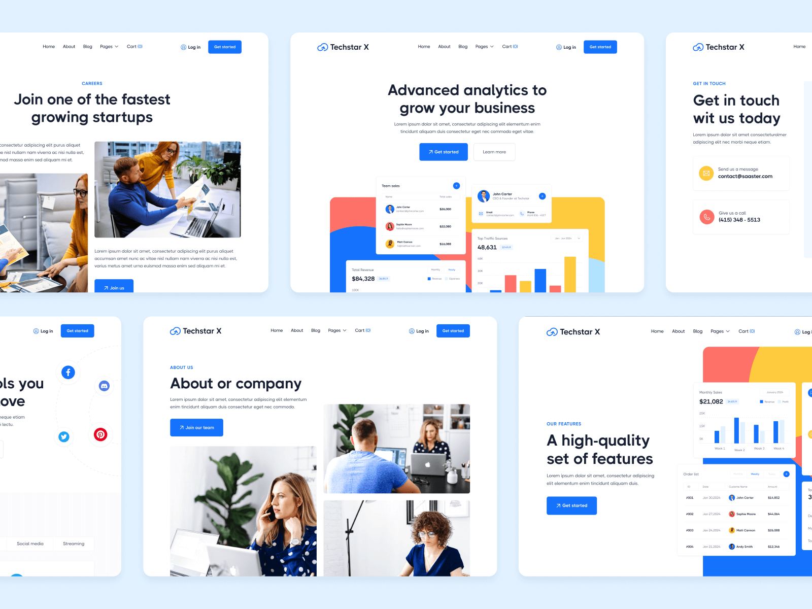 SaaS and Software Webflow Template