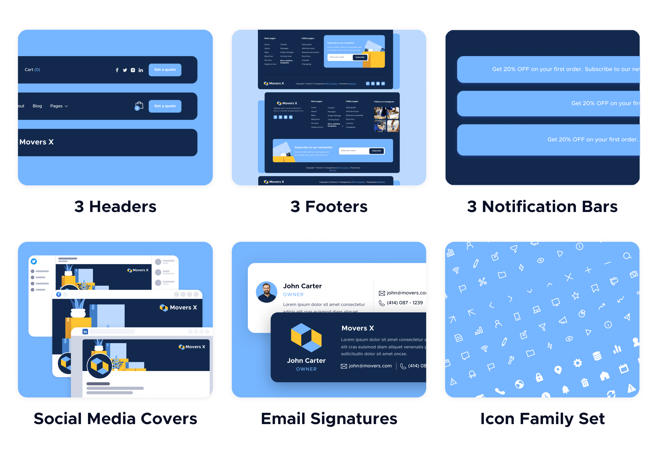 Movers X - Moving Services Webflow Template Benefits