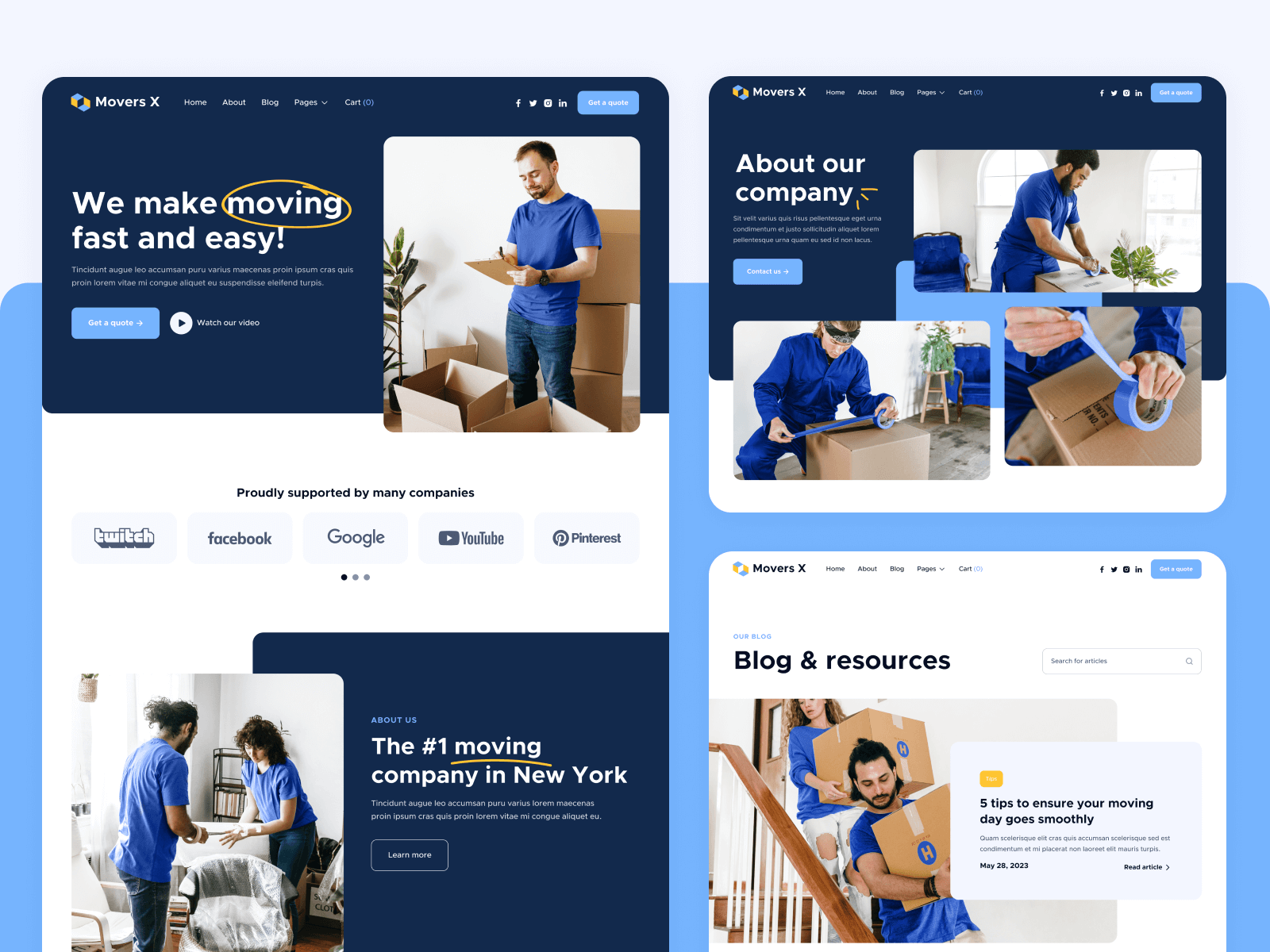 Moving Business Webflow Theme