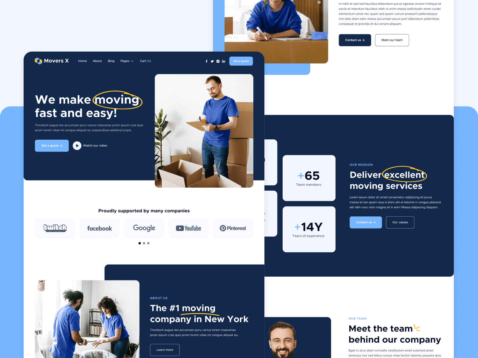 Moving Company Webflow Template
