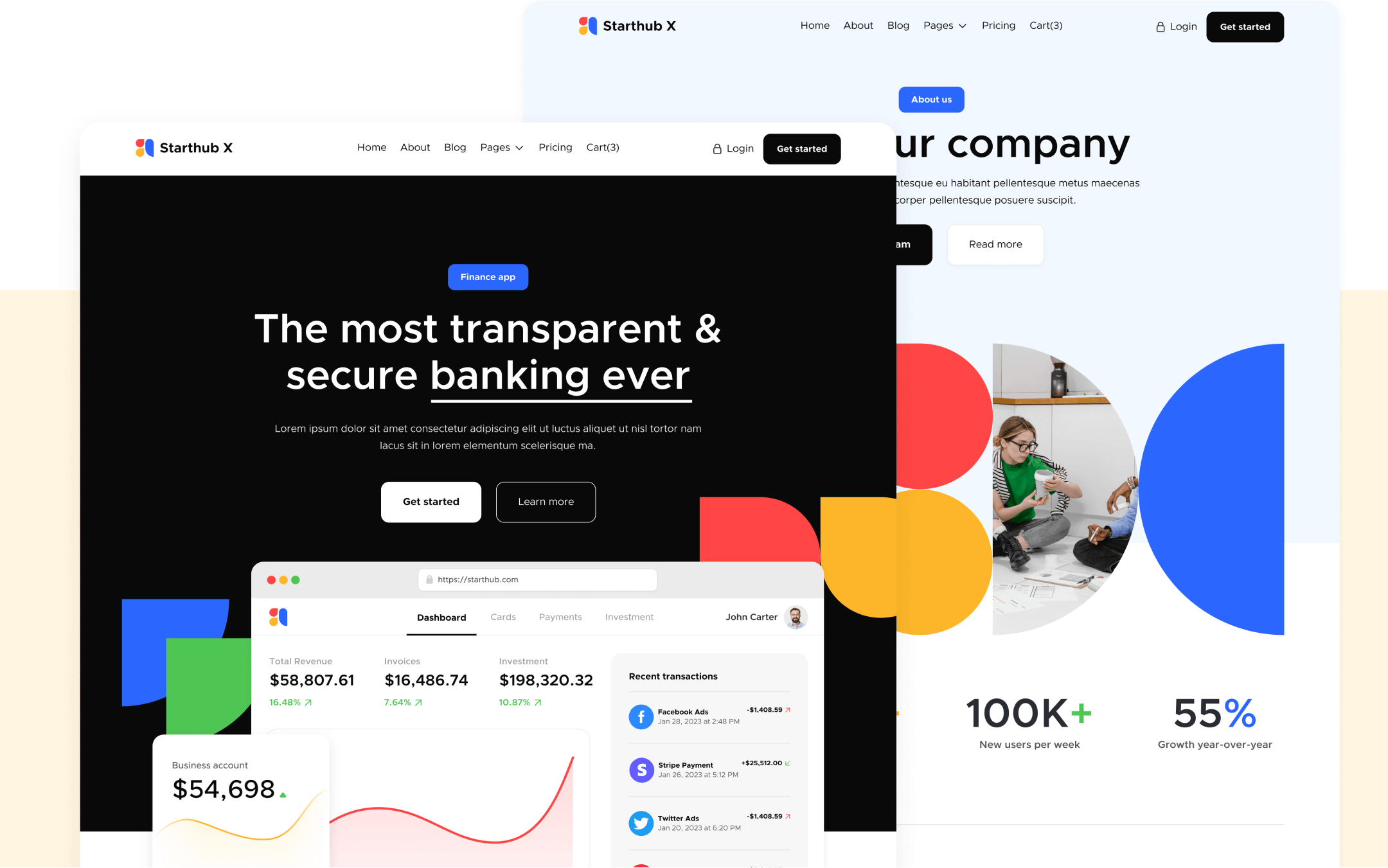 Starhub X Webflow Template