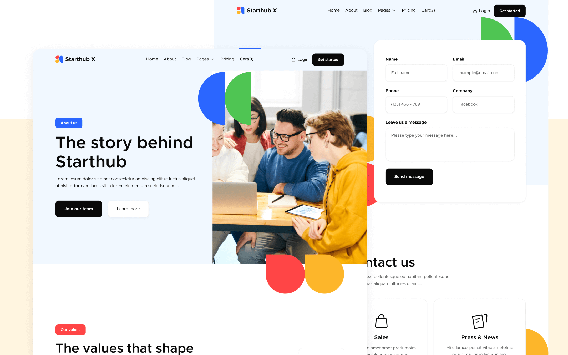 Starhub X Webflow Template