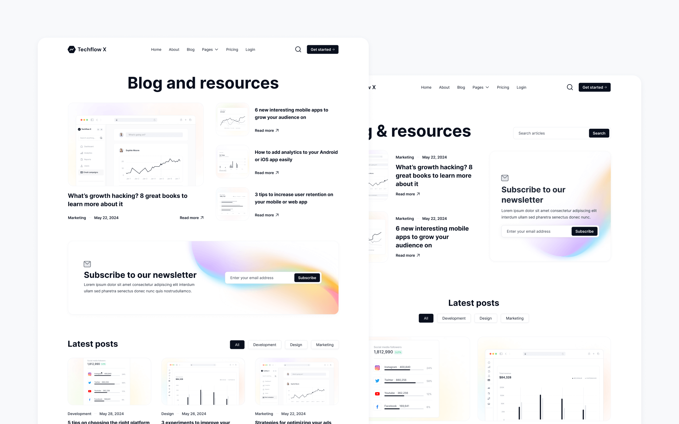 TechFlow X Webflow Template