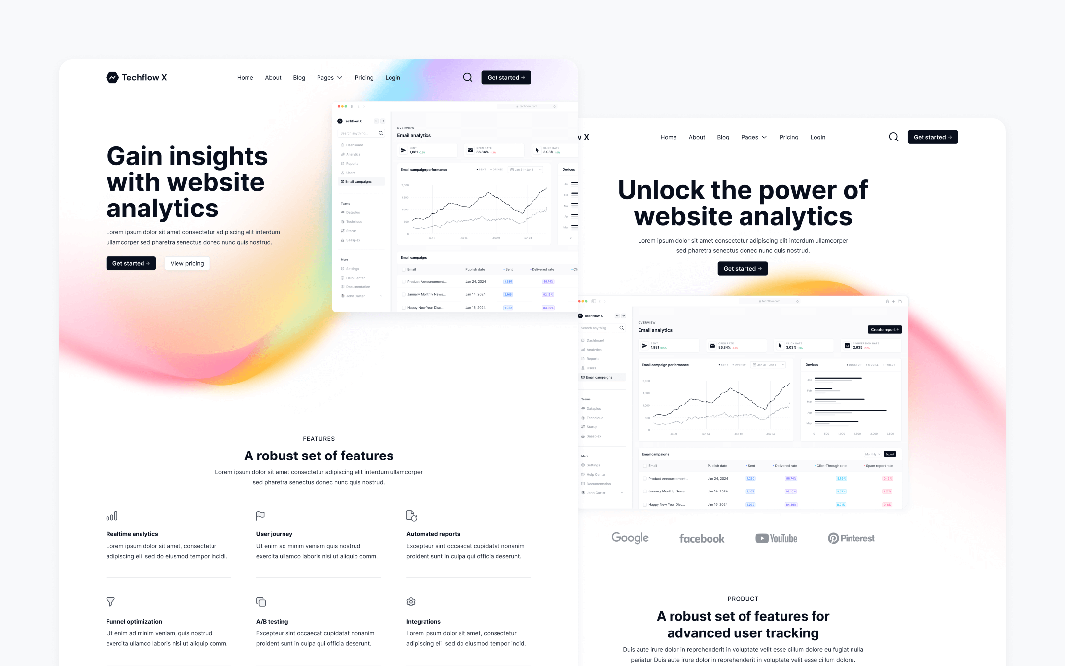 TechFlow X Webflow Template