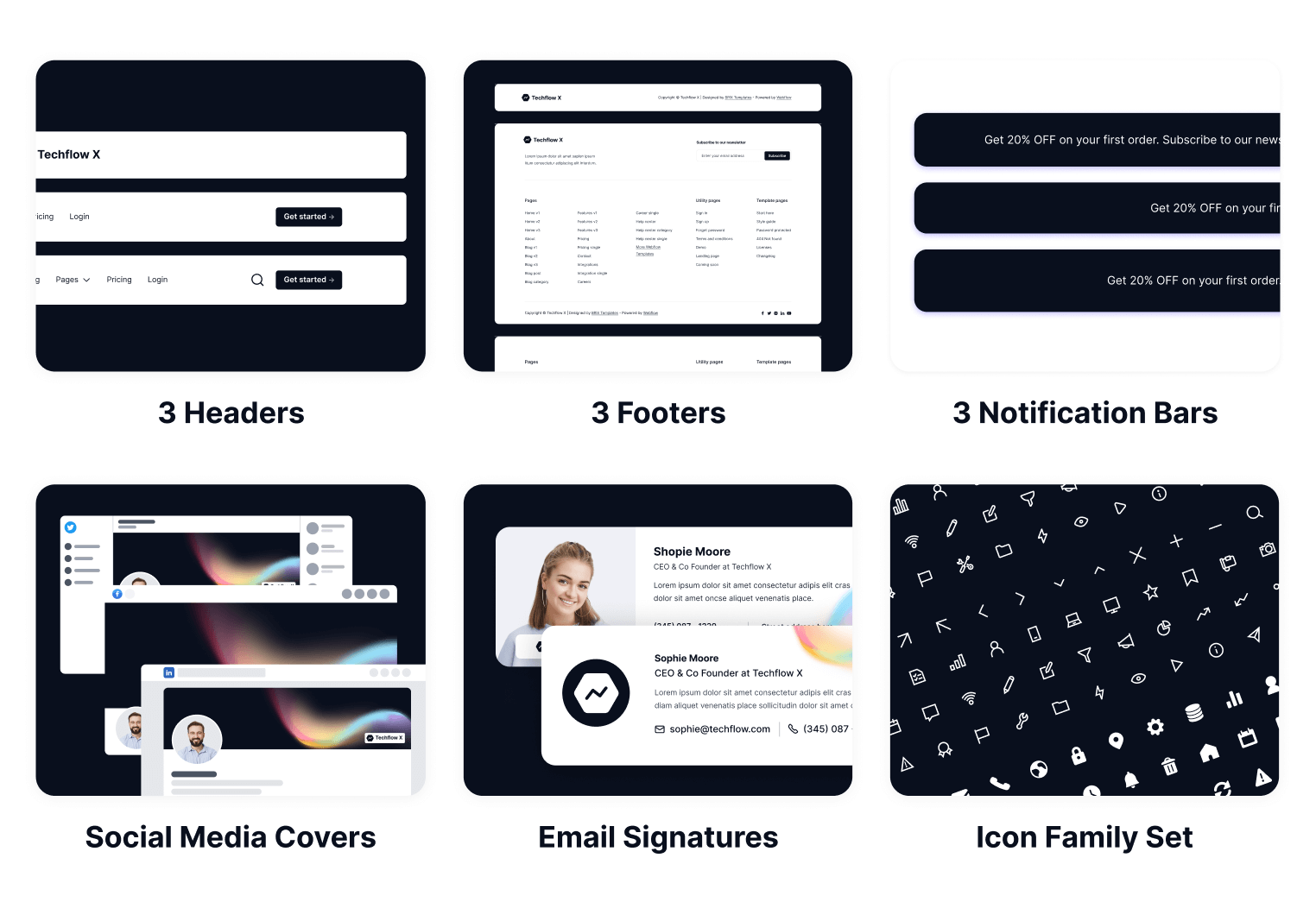Techflow X - Tech Webflow Template Benefits