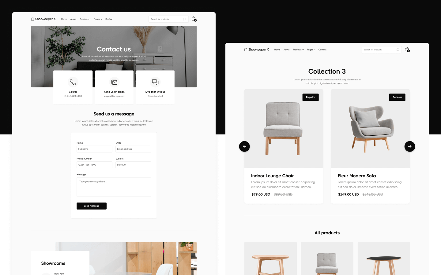 Shopkeeper X Webflow Template