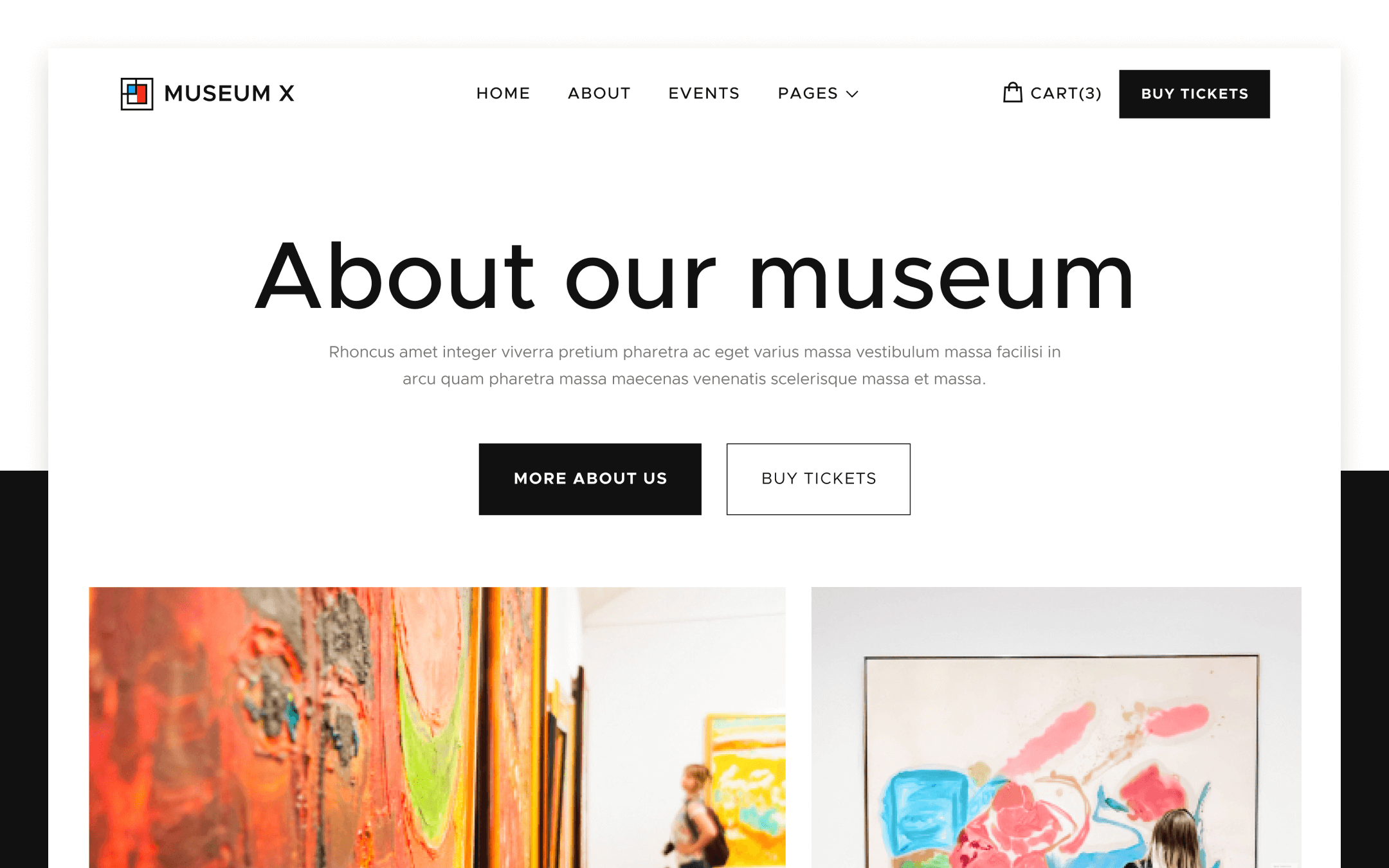 Museum X Webflow Template