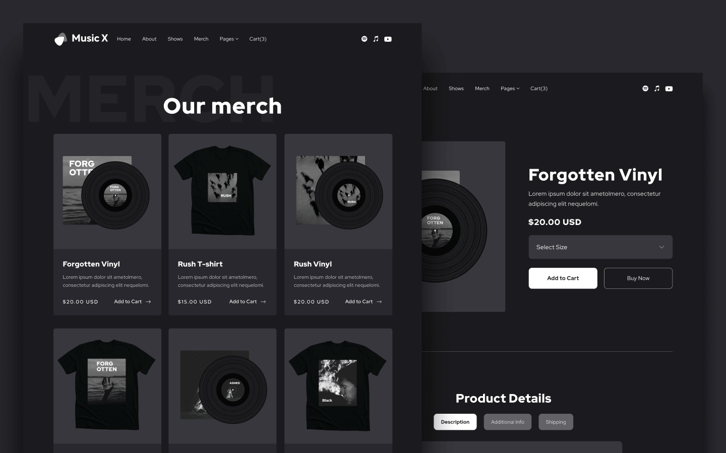 Music X Webflow Template