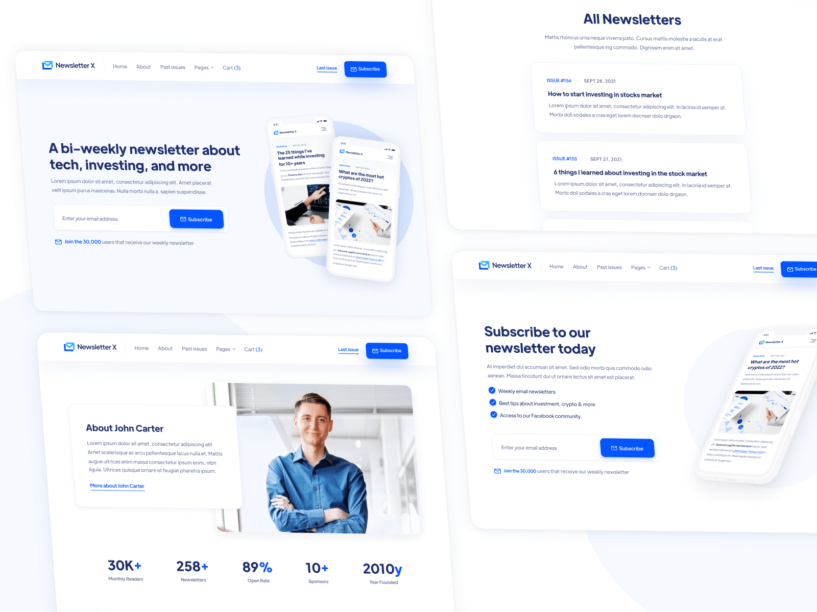 Email Newsletter Webflow Theme