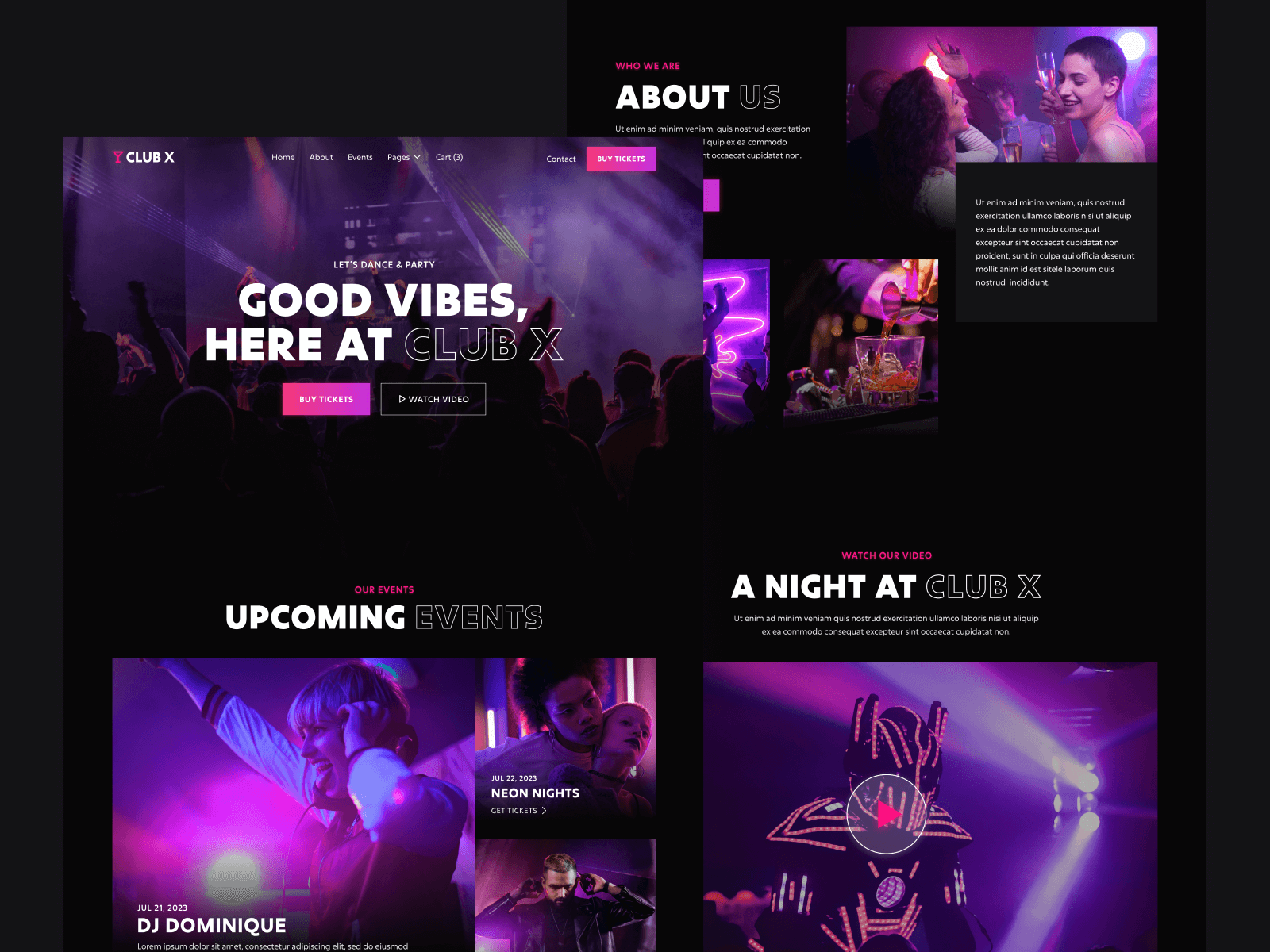 Night Bar Webflow Template