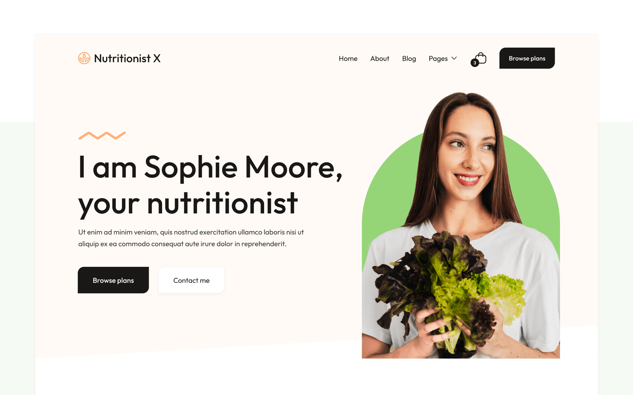 Nutritionist Webflow Template