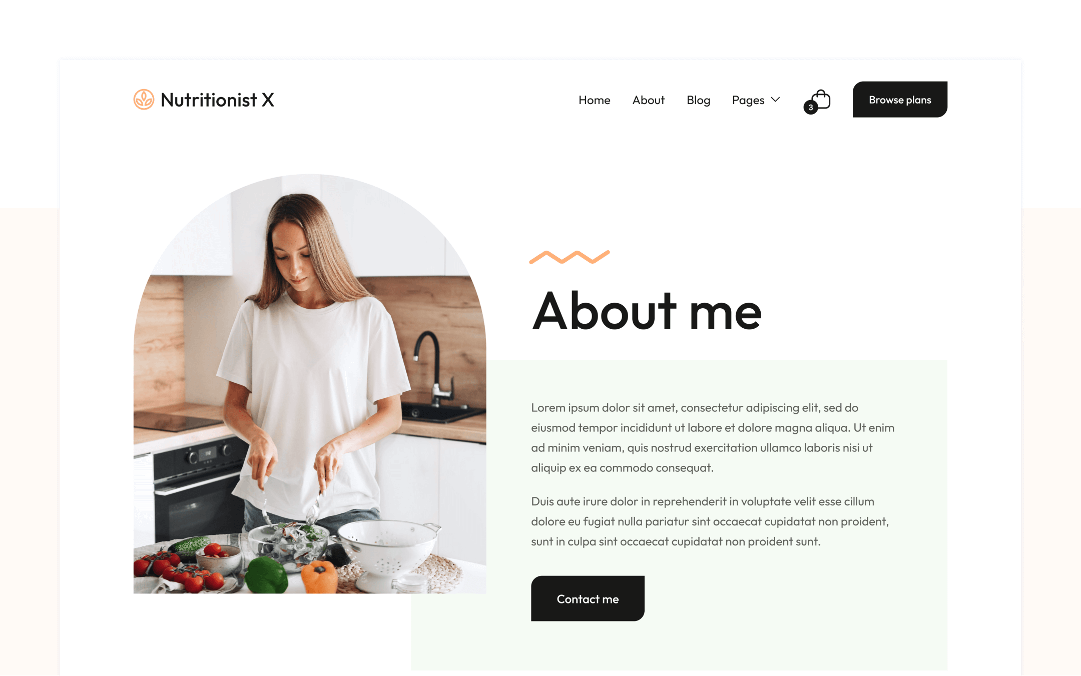 Nutritionist X Webflow Template