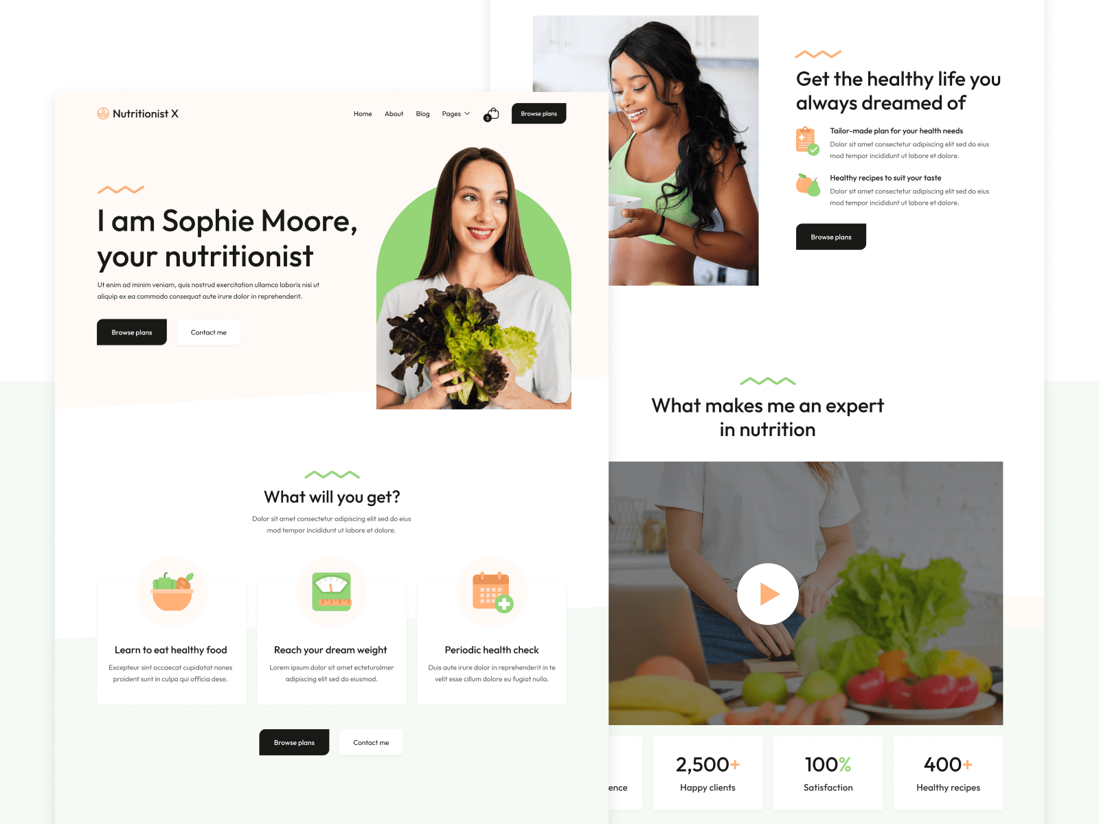 Nutritionist Webflow Template