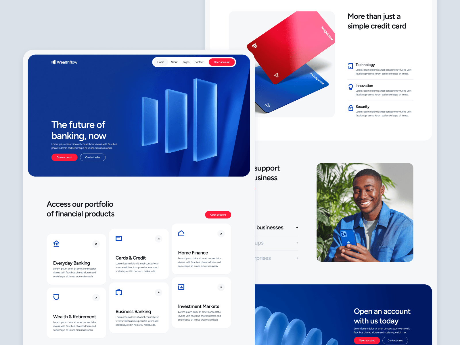 Online Banking Webflow Template