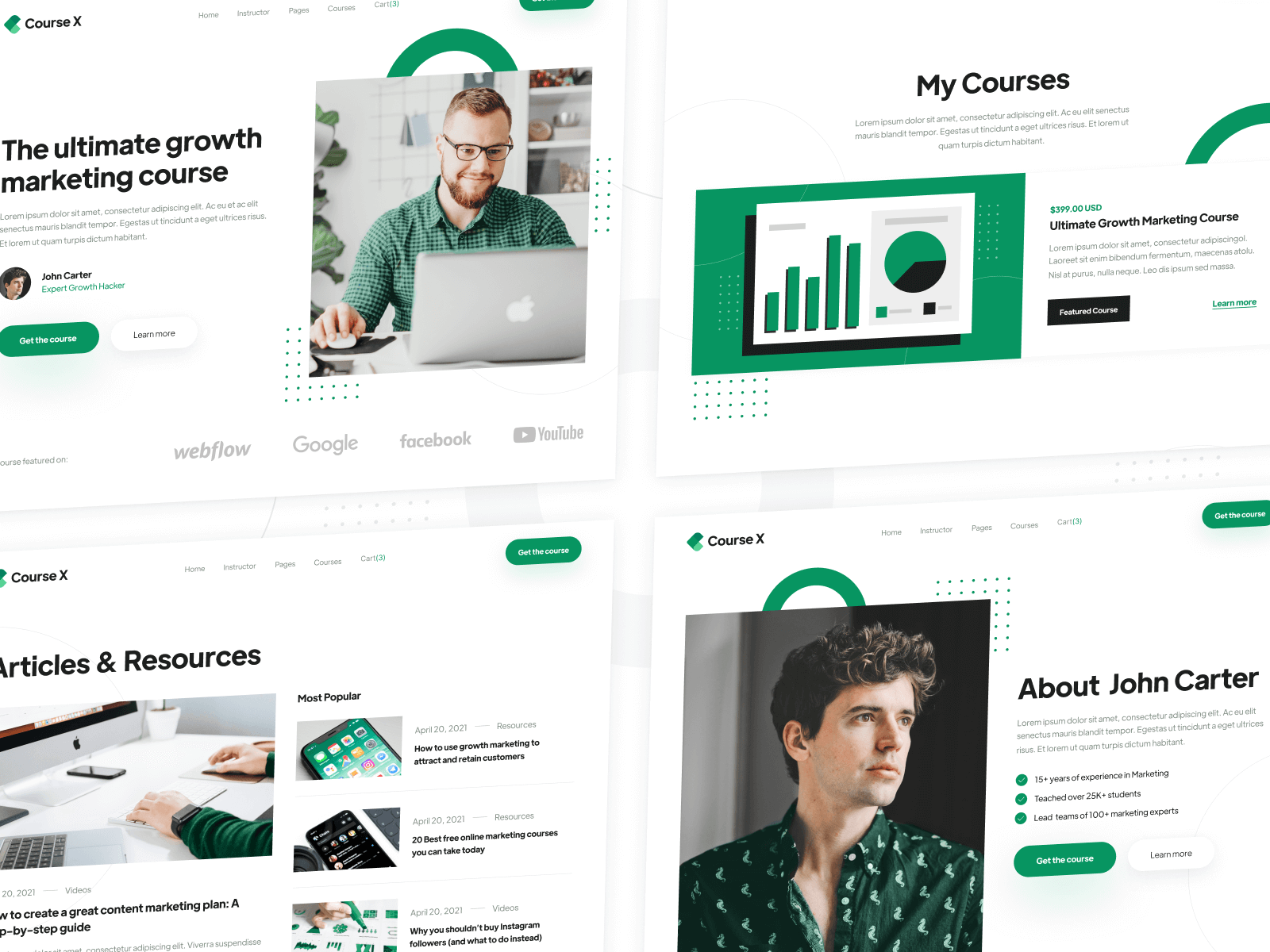 Online course Webflow Template