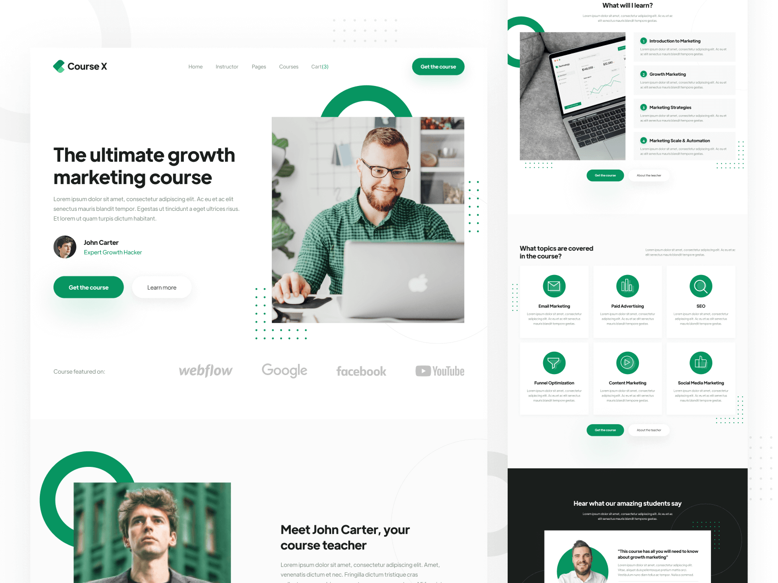 Online Course Webflow Template