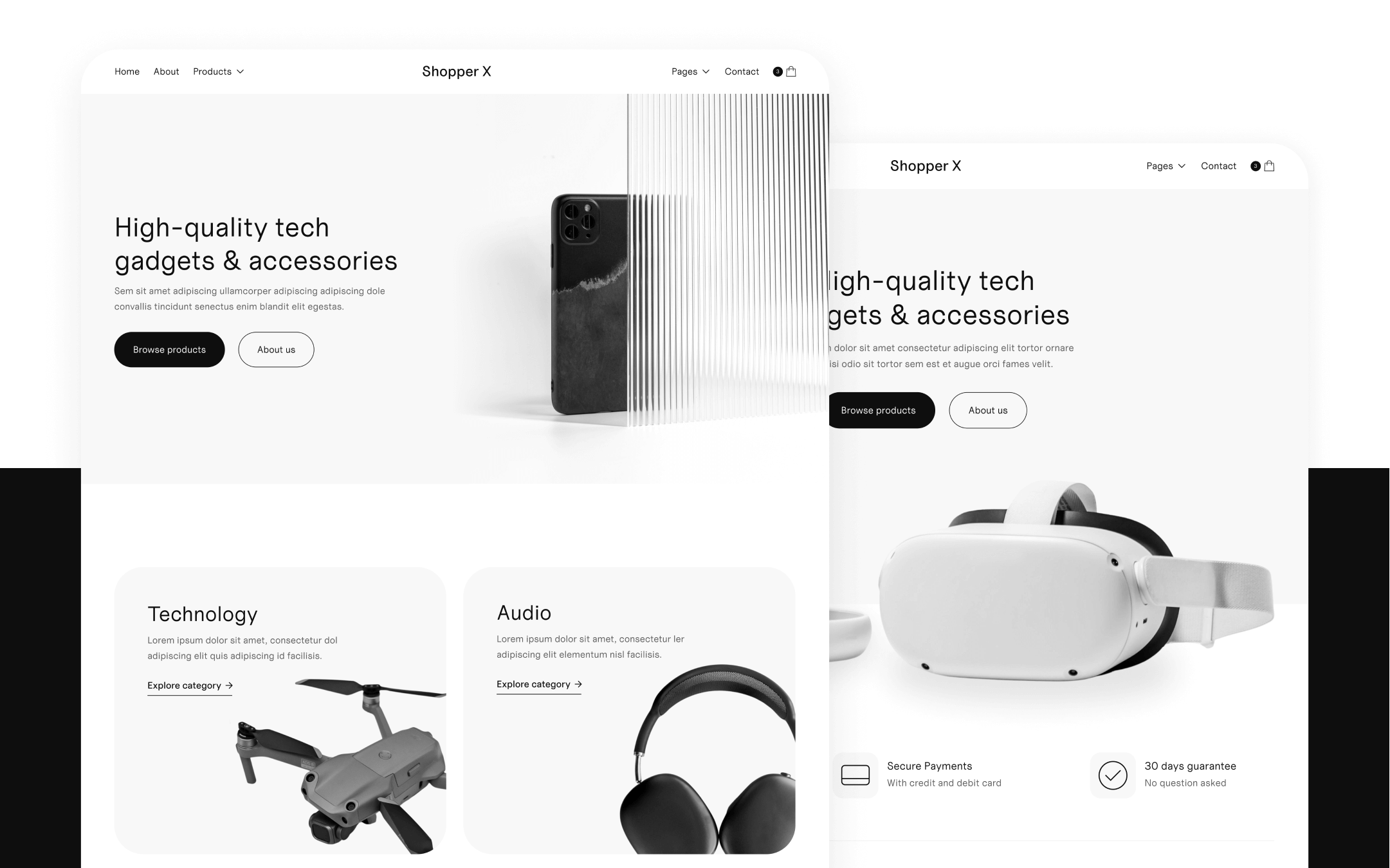 Online Ecommerce Webflow Template