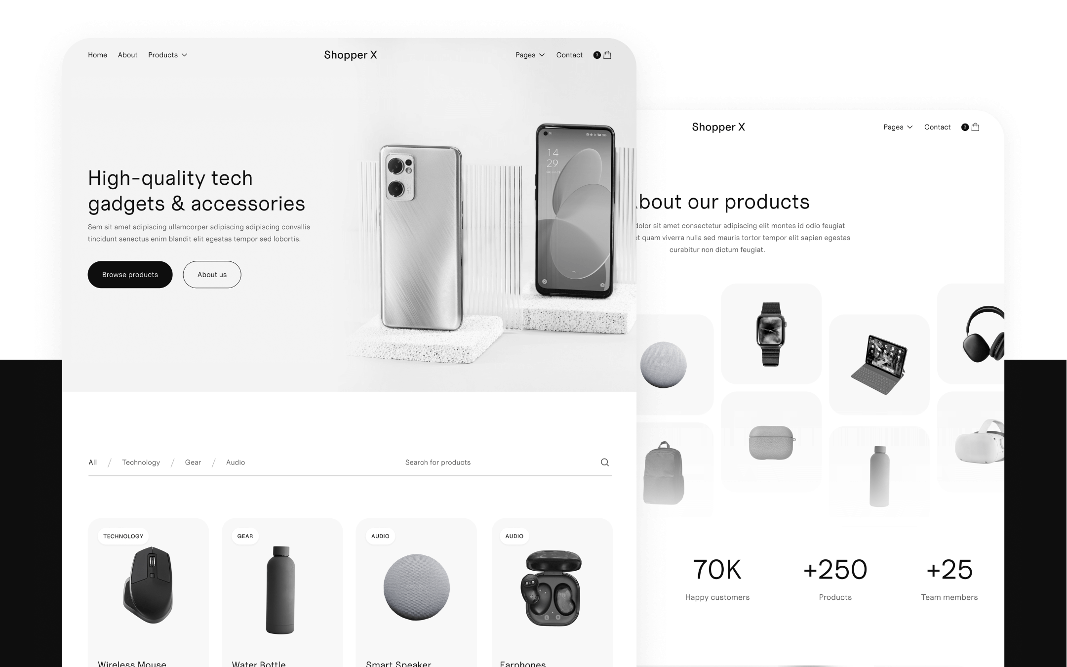Commerce X Webflow Template