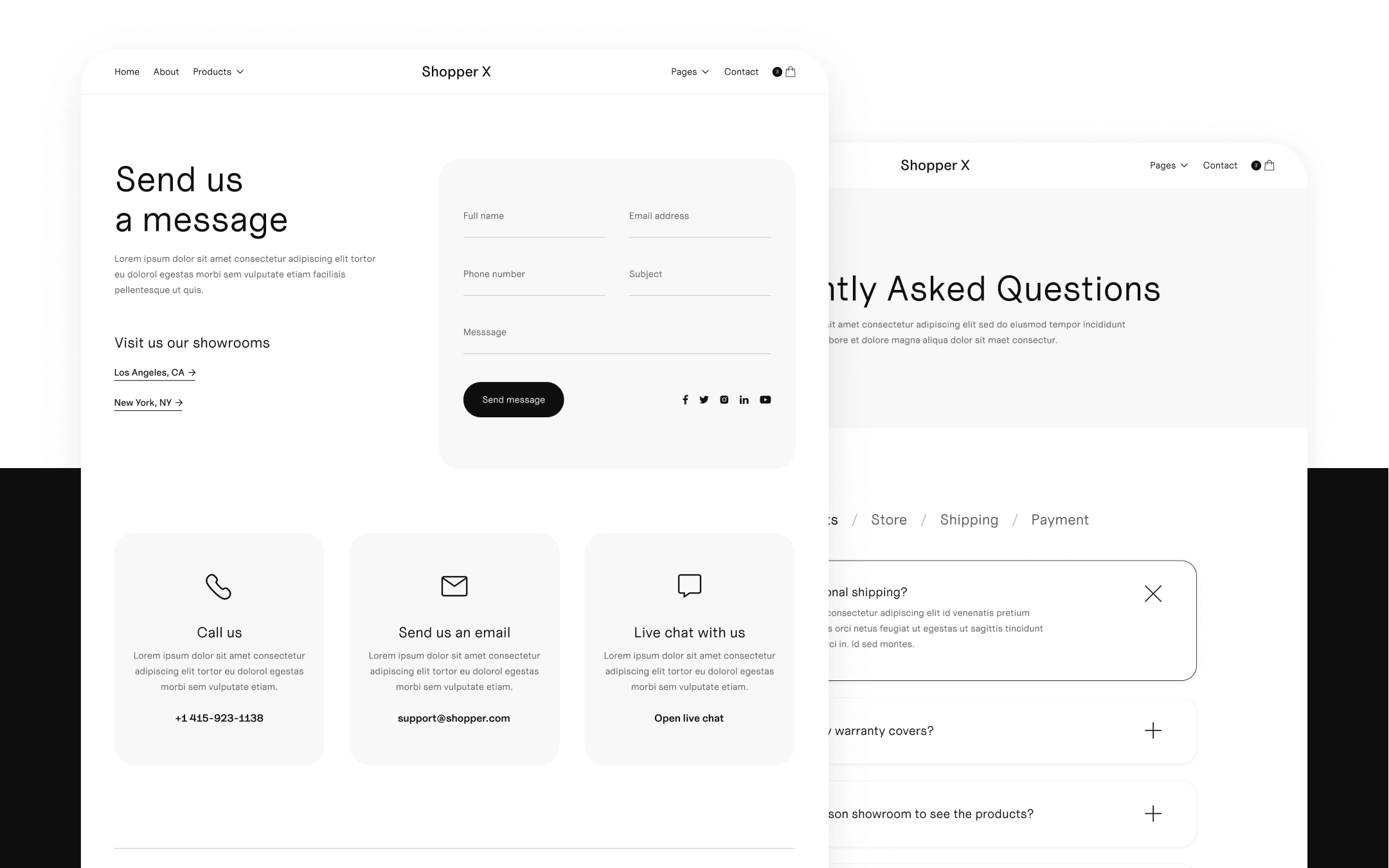 Commerce X Webflow Template