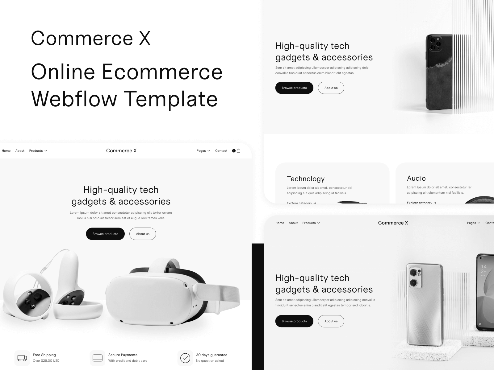 Ecommerce Shop Webflow Template