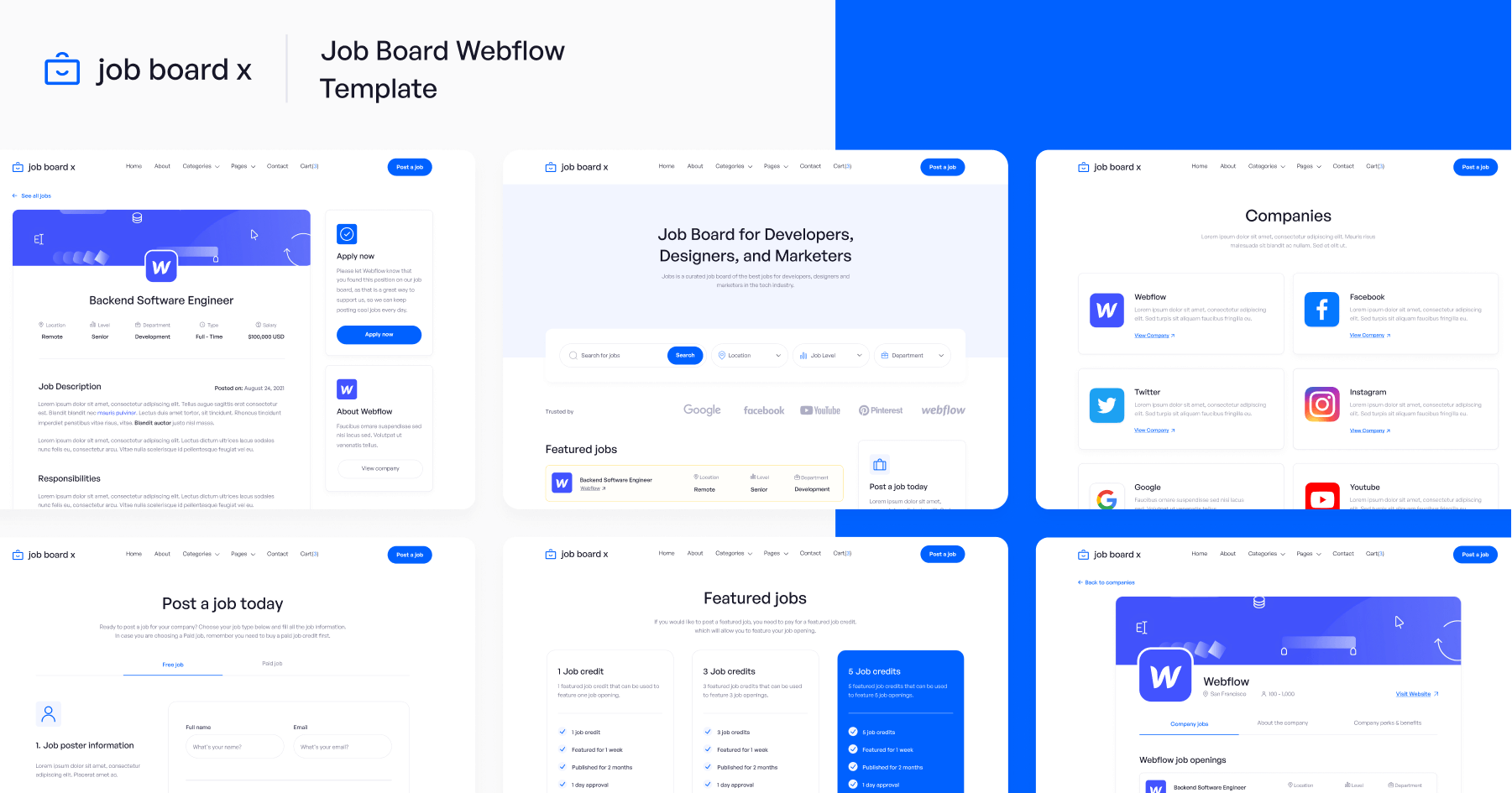 Job Board Webflow Template