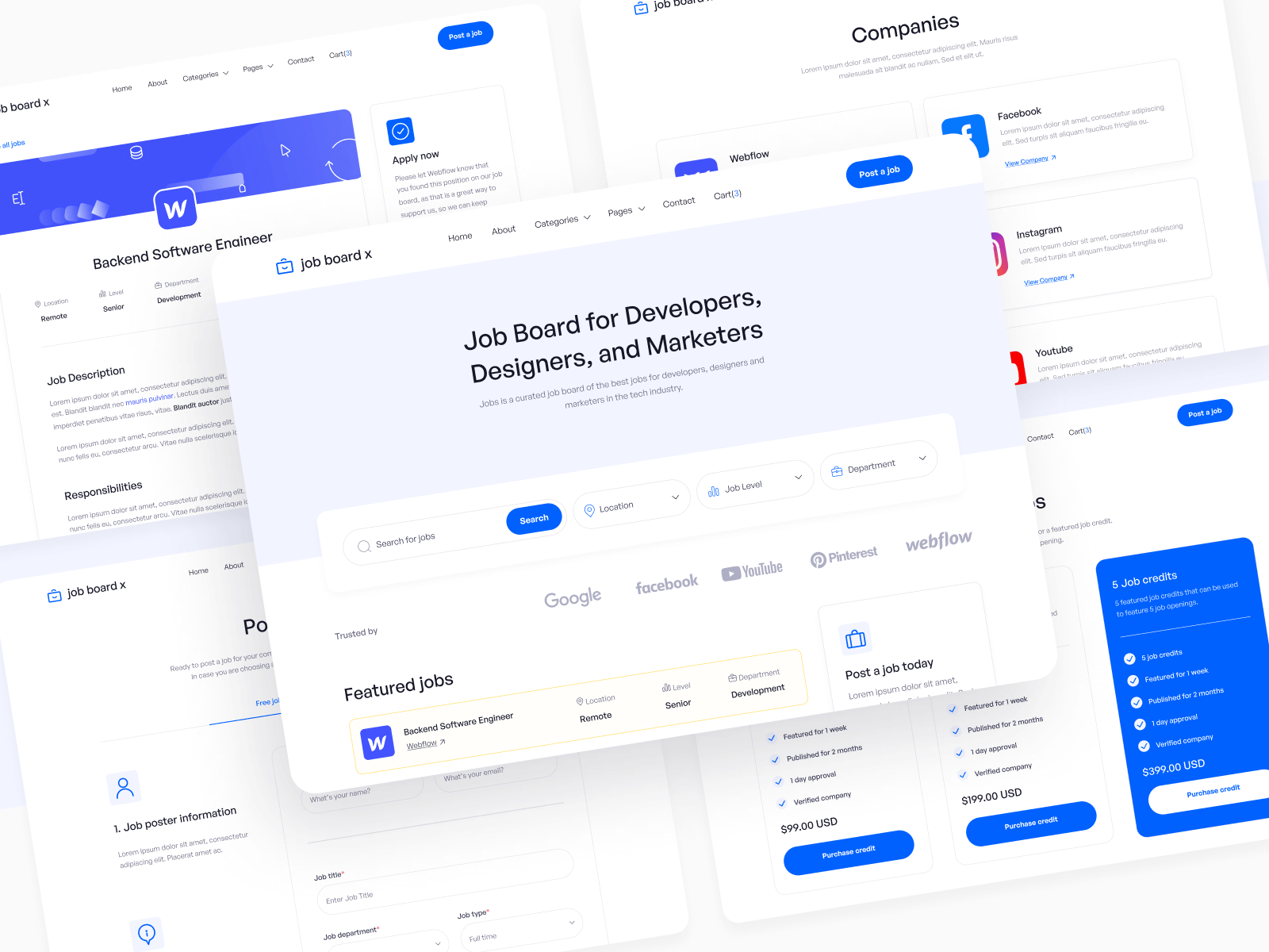 Job Board Webflow Template