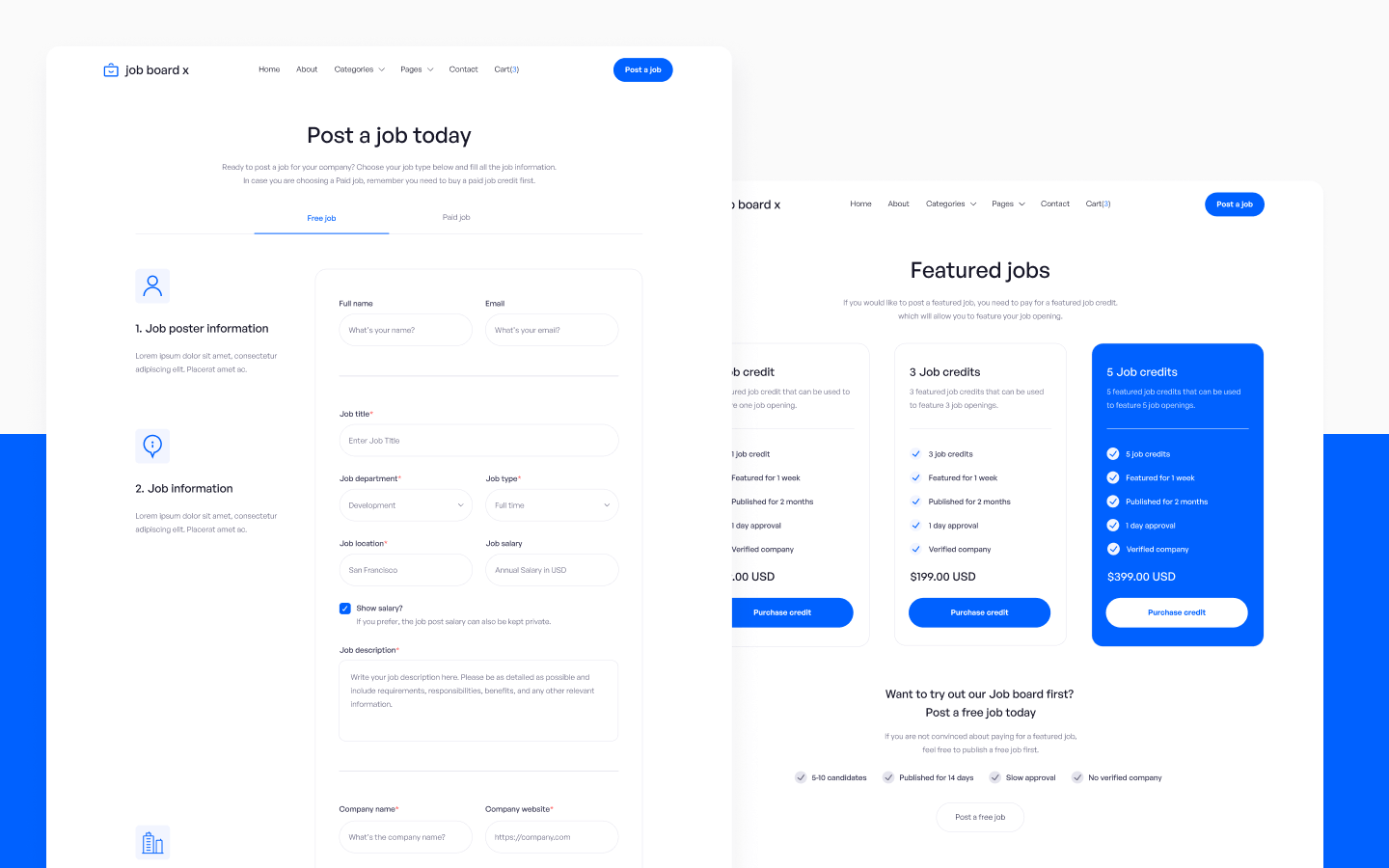 Job Board X Webflow Template