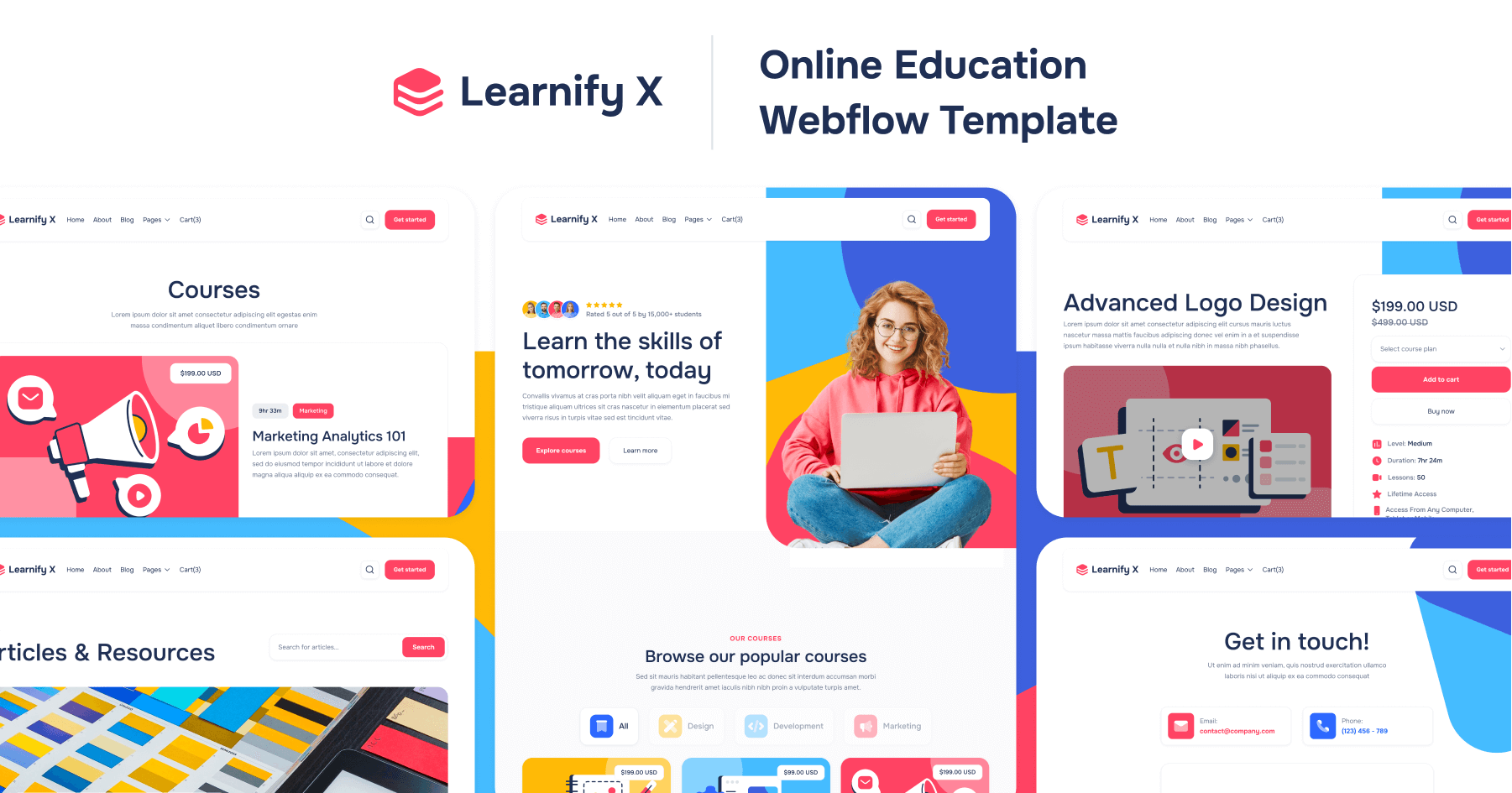 Online Education Webflow Template