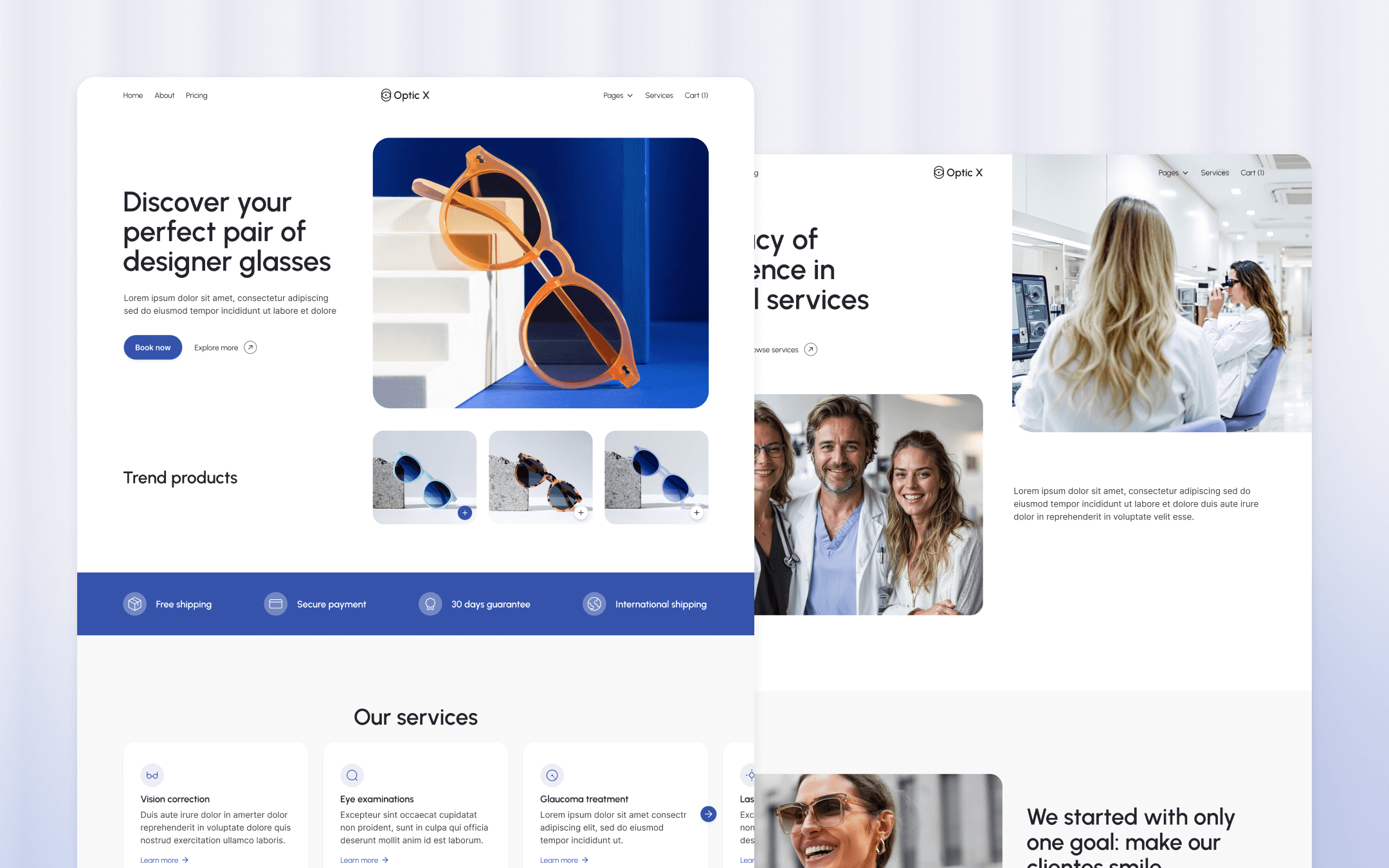 Optic X Webflow Template